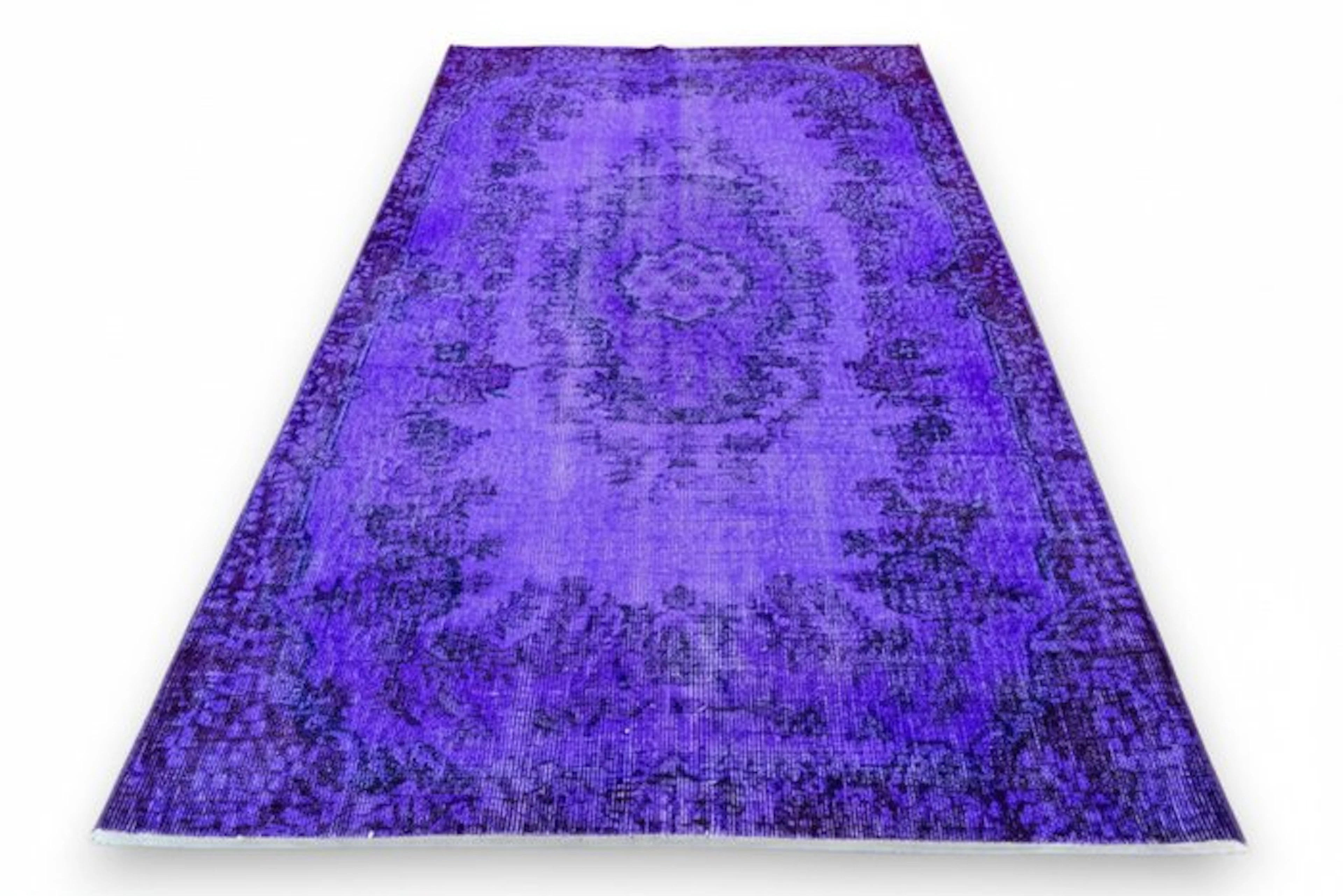 Purple vintage - Rug - 210 cm - 115 cm - √ handmade √ certificate