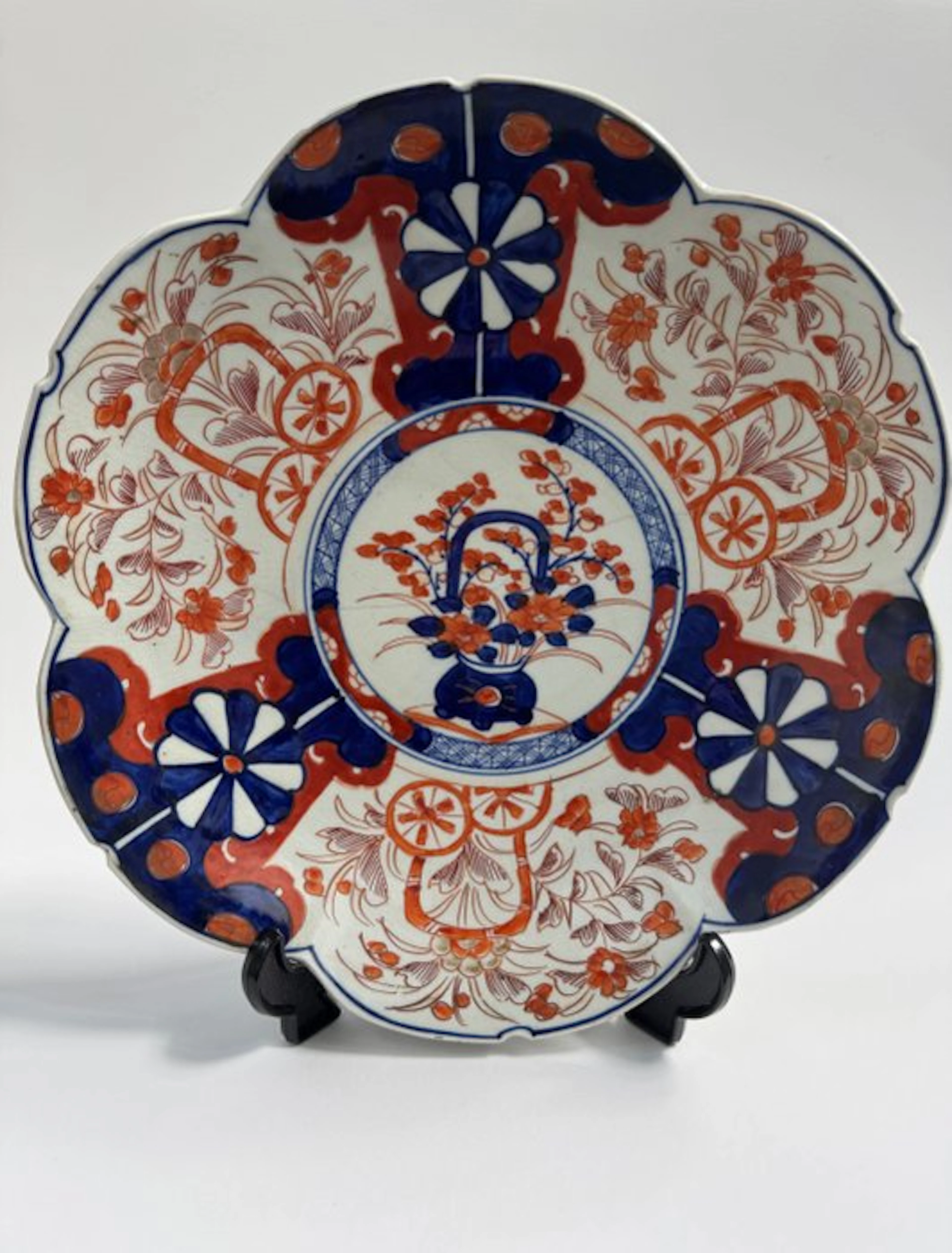 Charger plate - Porcelain - Flower Shaped Imari