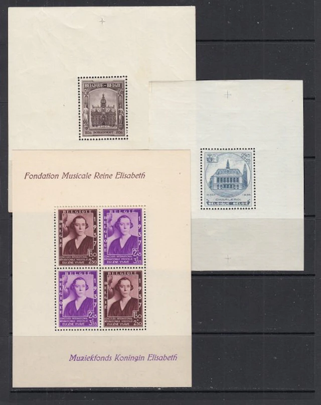 Belgium 1936/1937 - Blocks - OBP : BL 5A* , BL 6A* , BL 7*