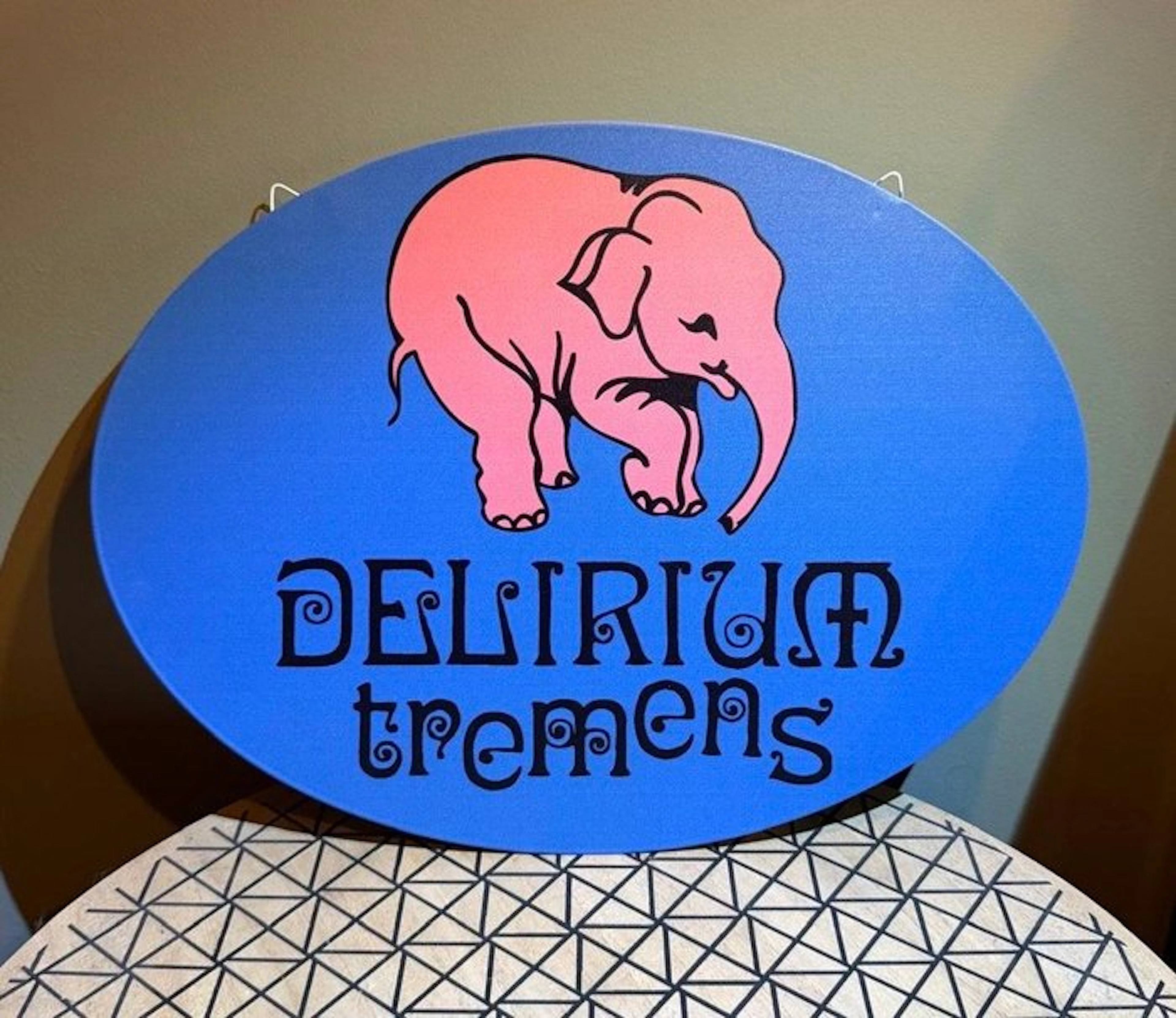 Magnificent Delirium beer emblem - Metal plaque - 35cm x 26cm - Sign - Steel