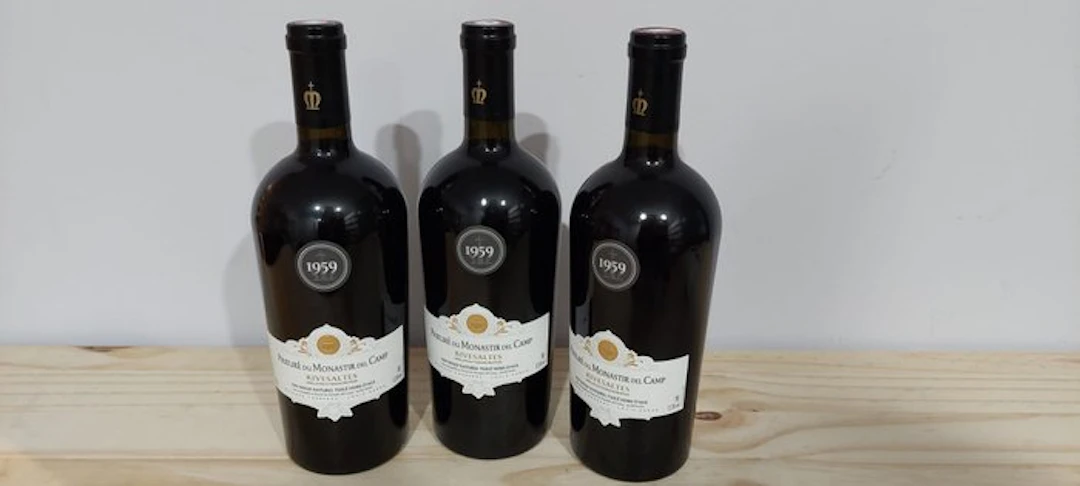 1959 Château le Prieuré du Monastir Del Camp - Rivesaltes - 3 Bottles (0.75L)