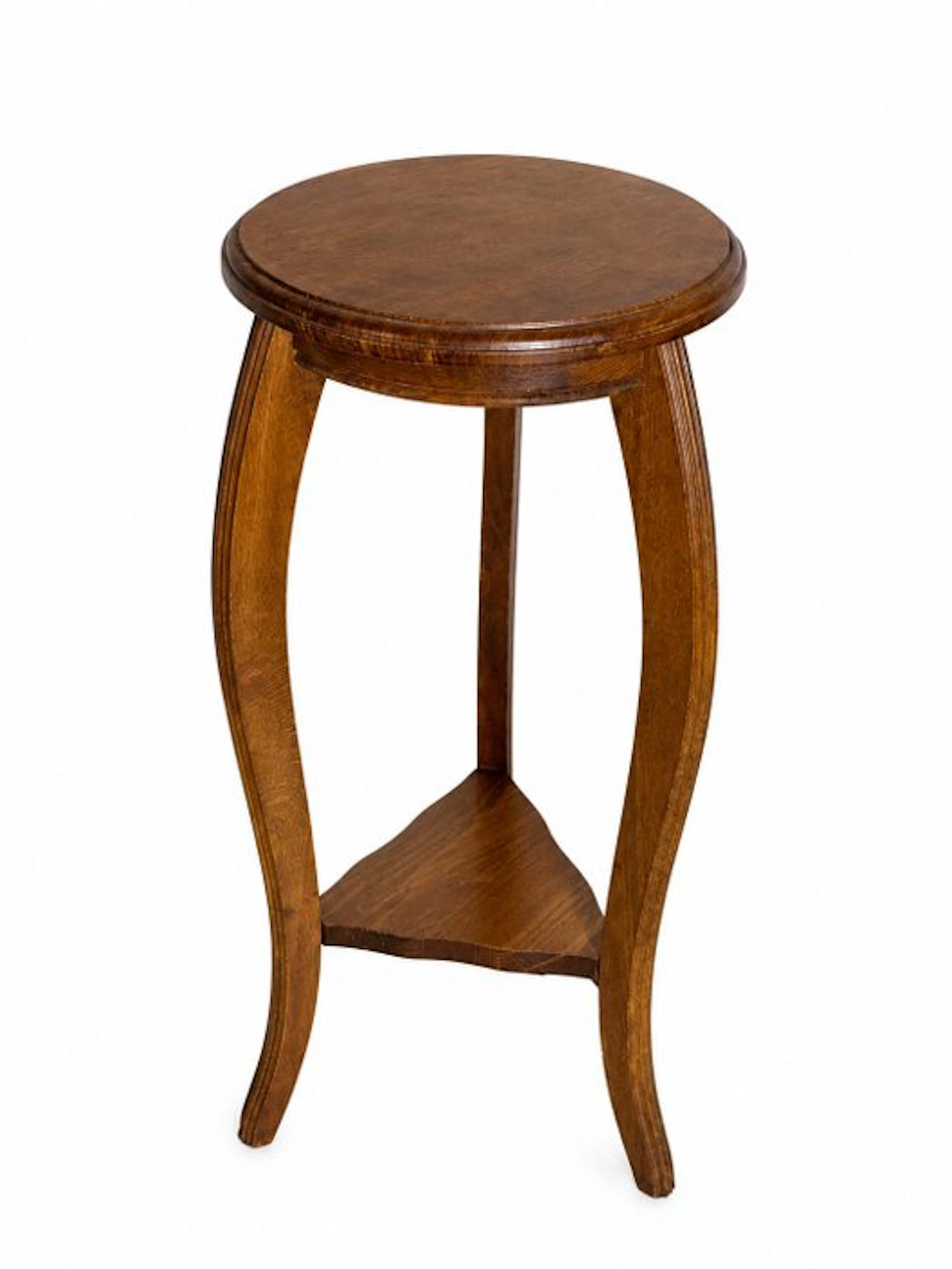 Gueridon - Antique Louis XV-style solid-wood tripod stand...