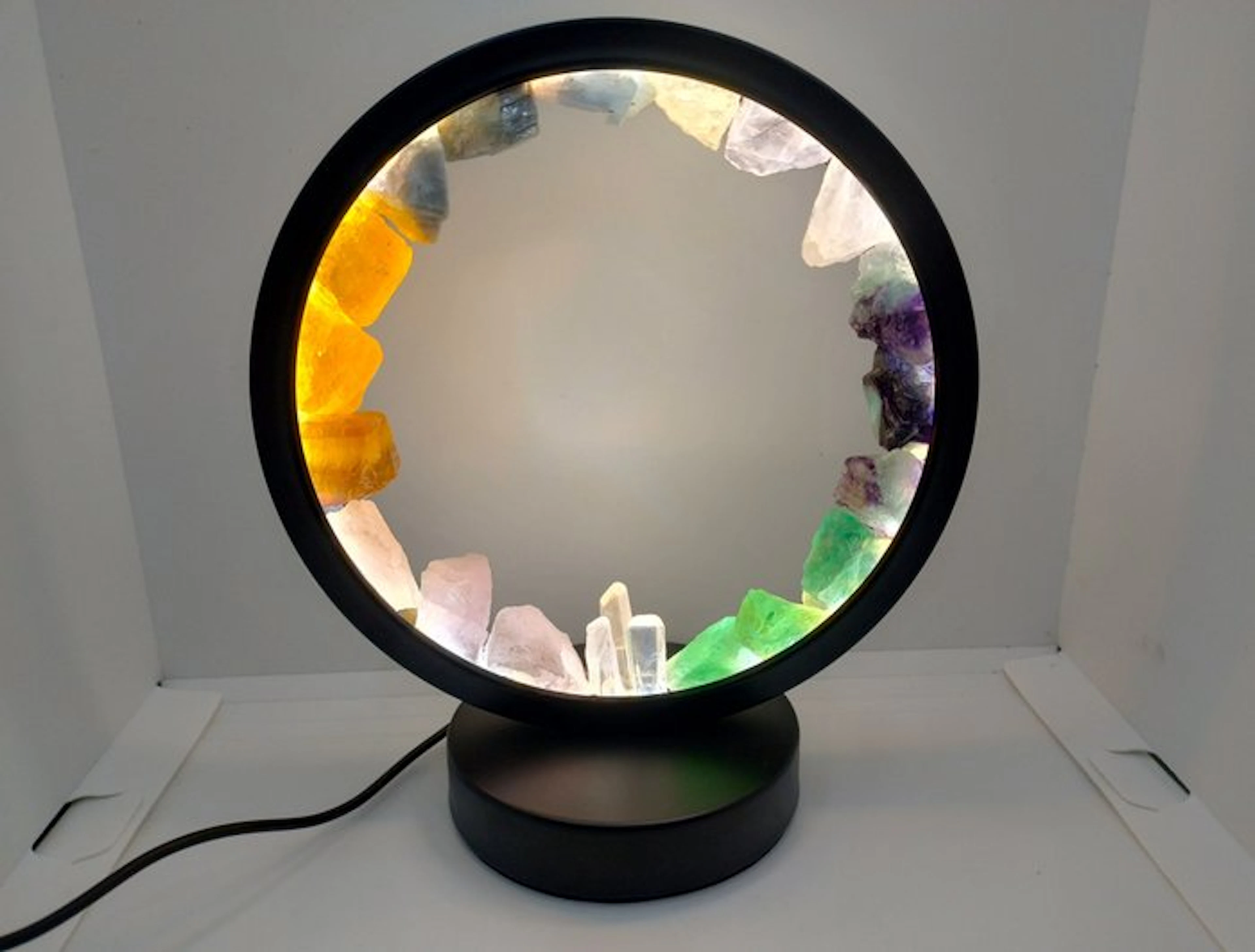 Beautiful lamp with Natural Amethyst