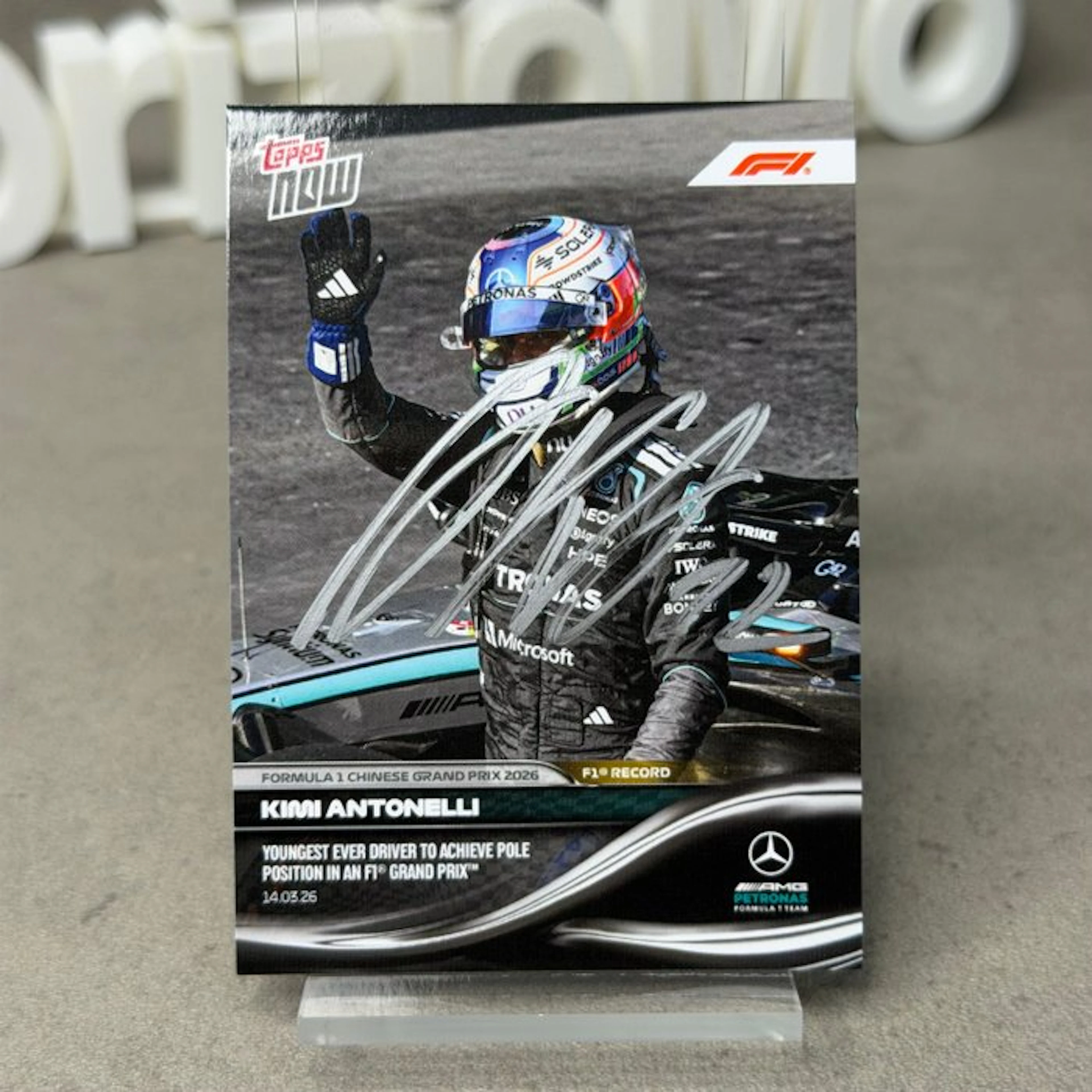Mercedes - Topps Now - China GP 2026 Youngest ever pole position driver