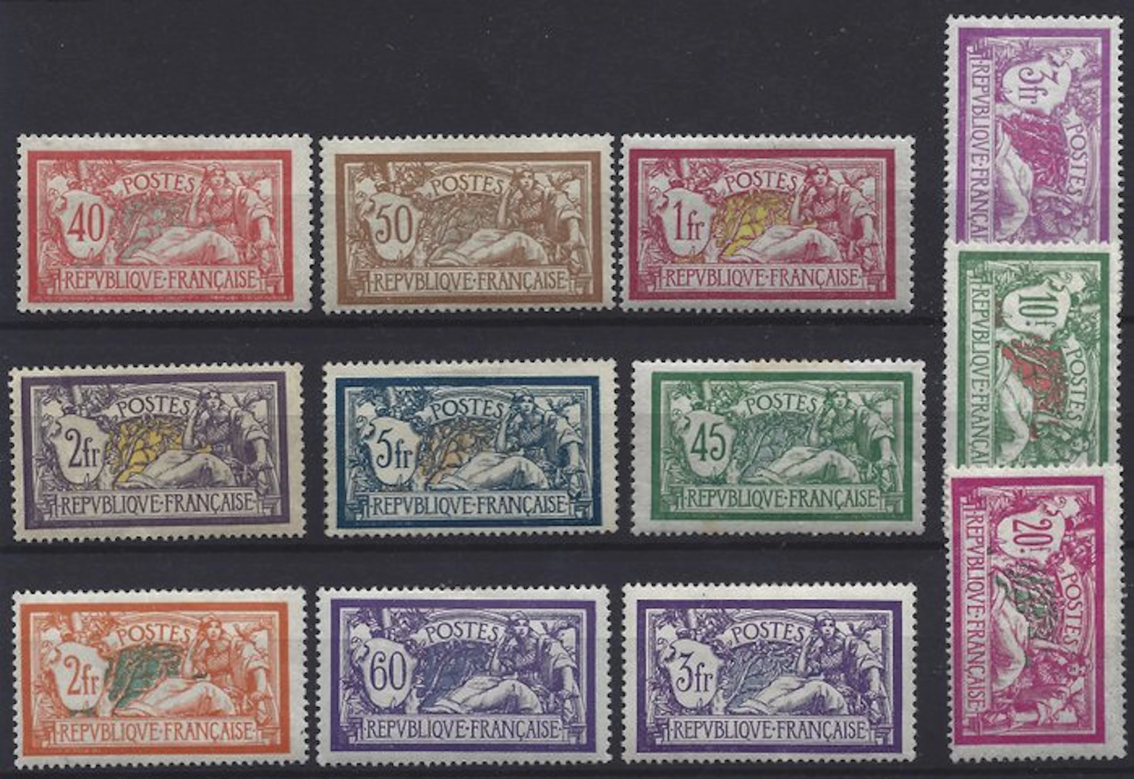 France 1900/1931 - Complete set of all the new MERSONs...