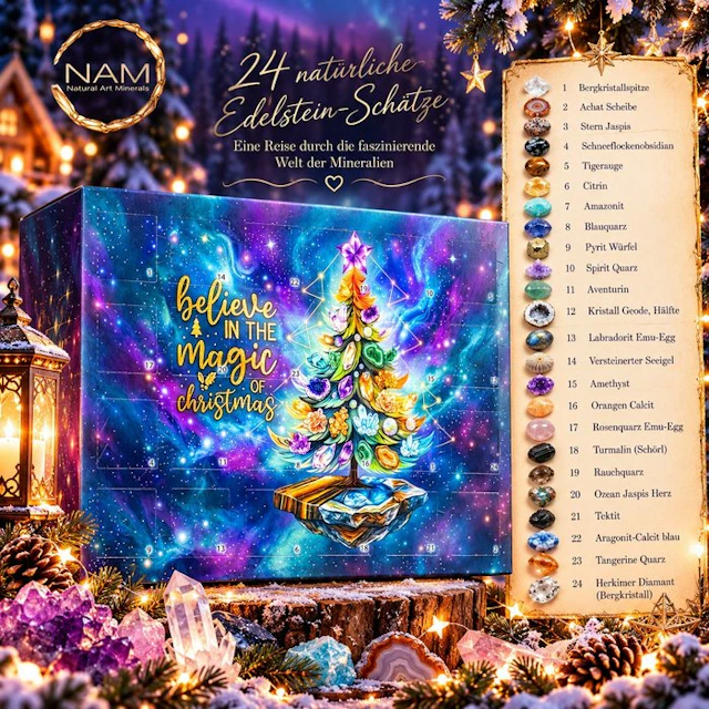 Gemstone Advent Calendar – 24 Sparkling Natural Treasures...