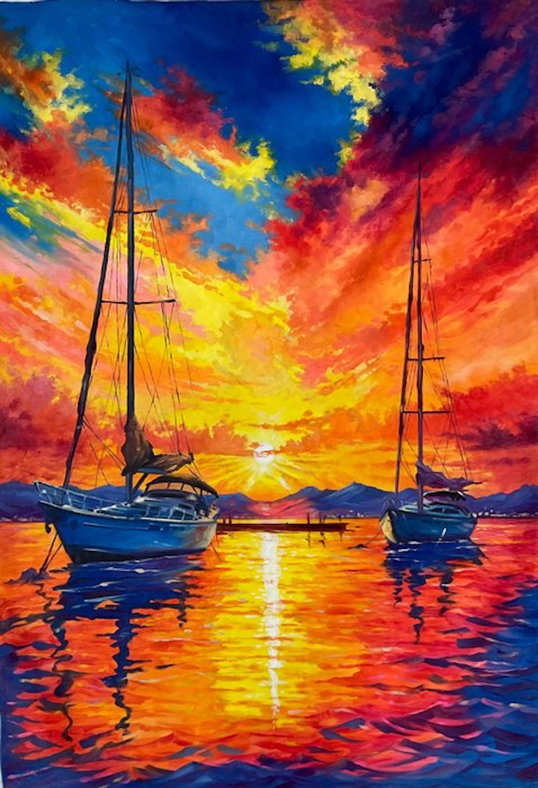 Montano - XL - "Atardecer Escarlata"