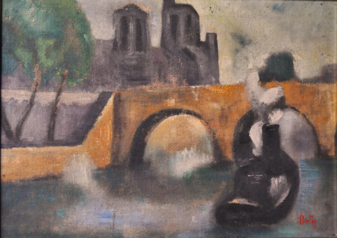 Manuel Ortiz De Zarate (1886-1946) - " Paris: le...
