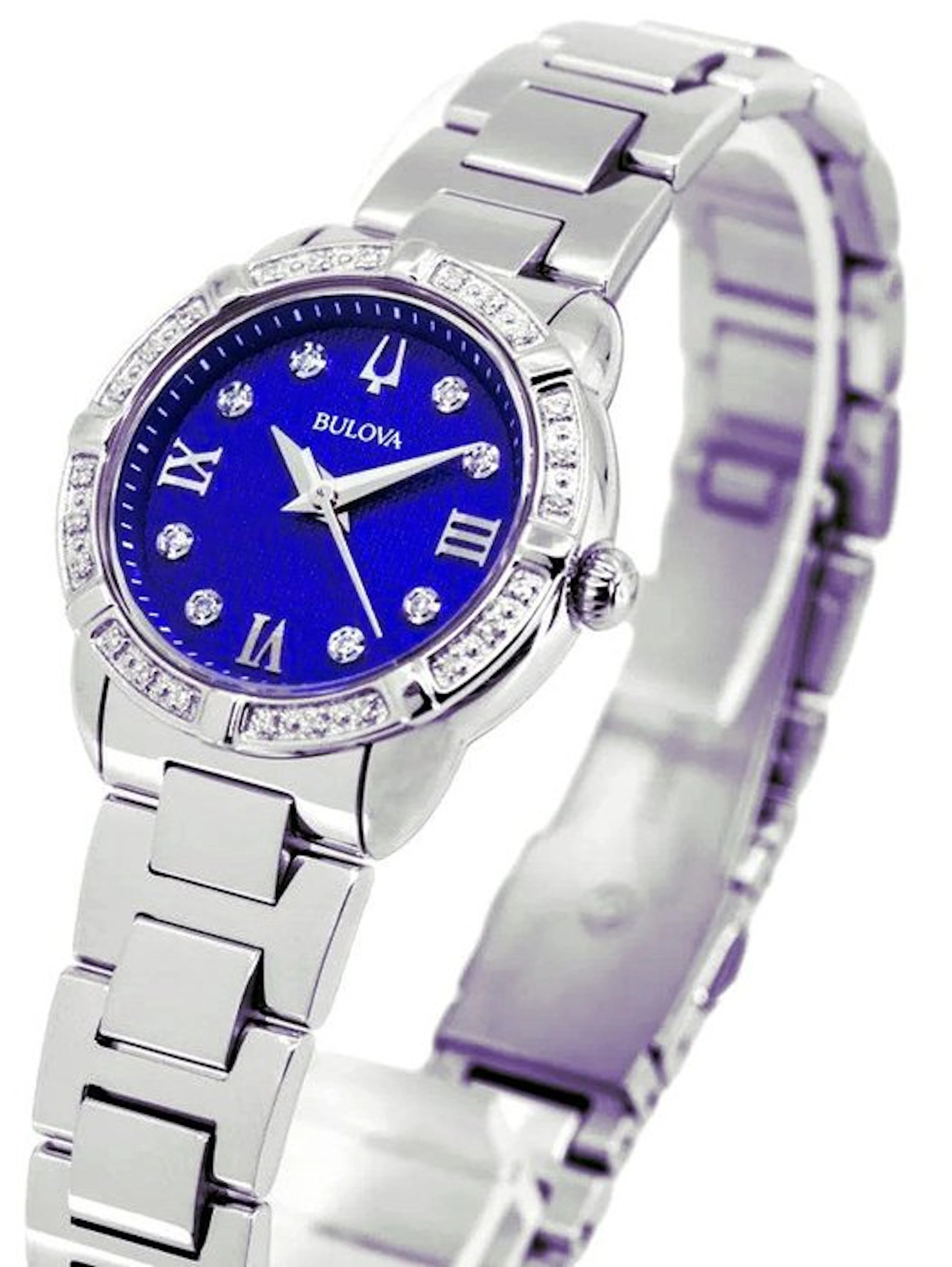 Bulova - "NO RESERVE PRICE" - Marine Star Lady Diamond...