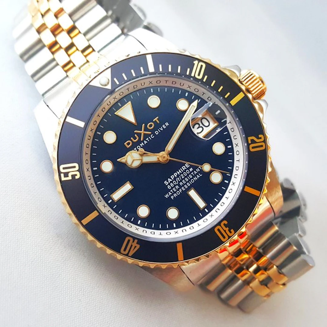 Duxot - Automatic - 24 Jewels - Sapphire - Gold - Diver - NEW - Men - 2026