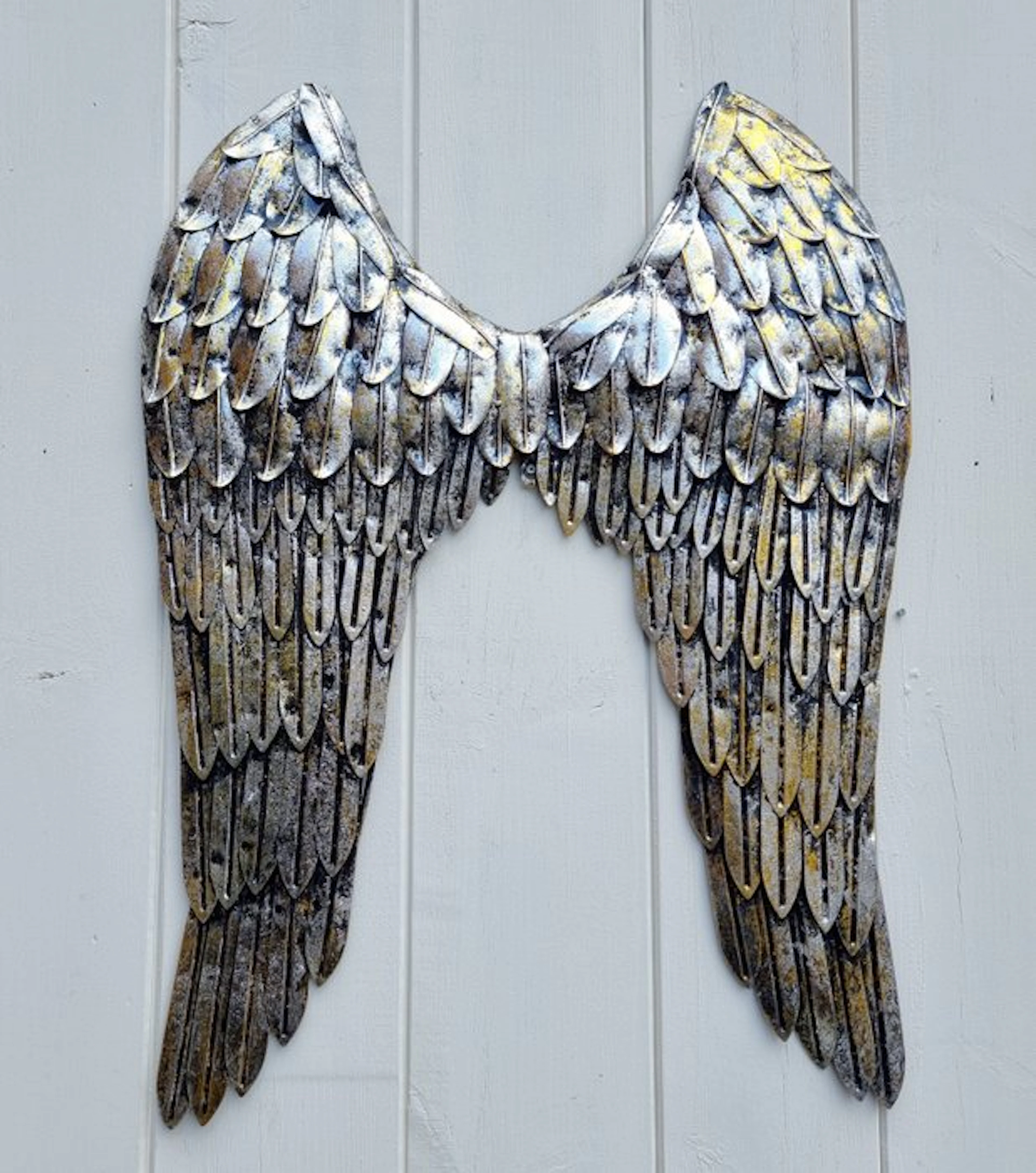 Decorative ornament - Europe - Pair of metal wings - 80 cm