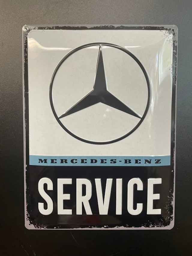 Mercedes-Benz metal sign - Sign - Sign - Original Mercedes-Benz advertising
