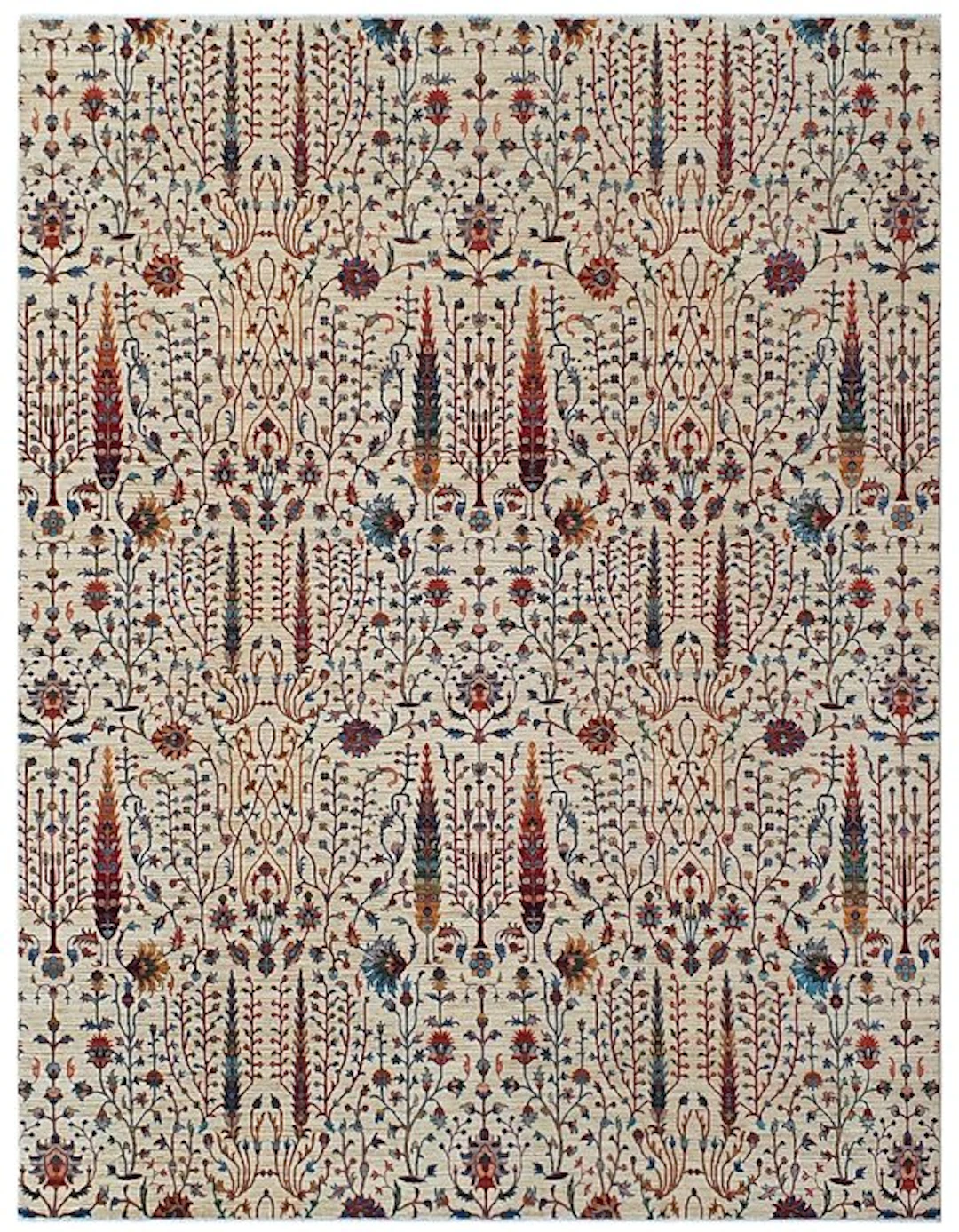 Hand-knotted designer rug – Very fine – Tree of Life...