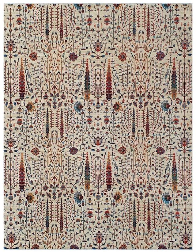 Hand-knotted designer rug – Very fine – Tree of Life...