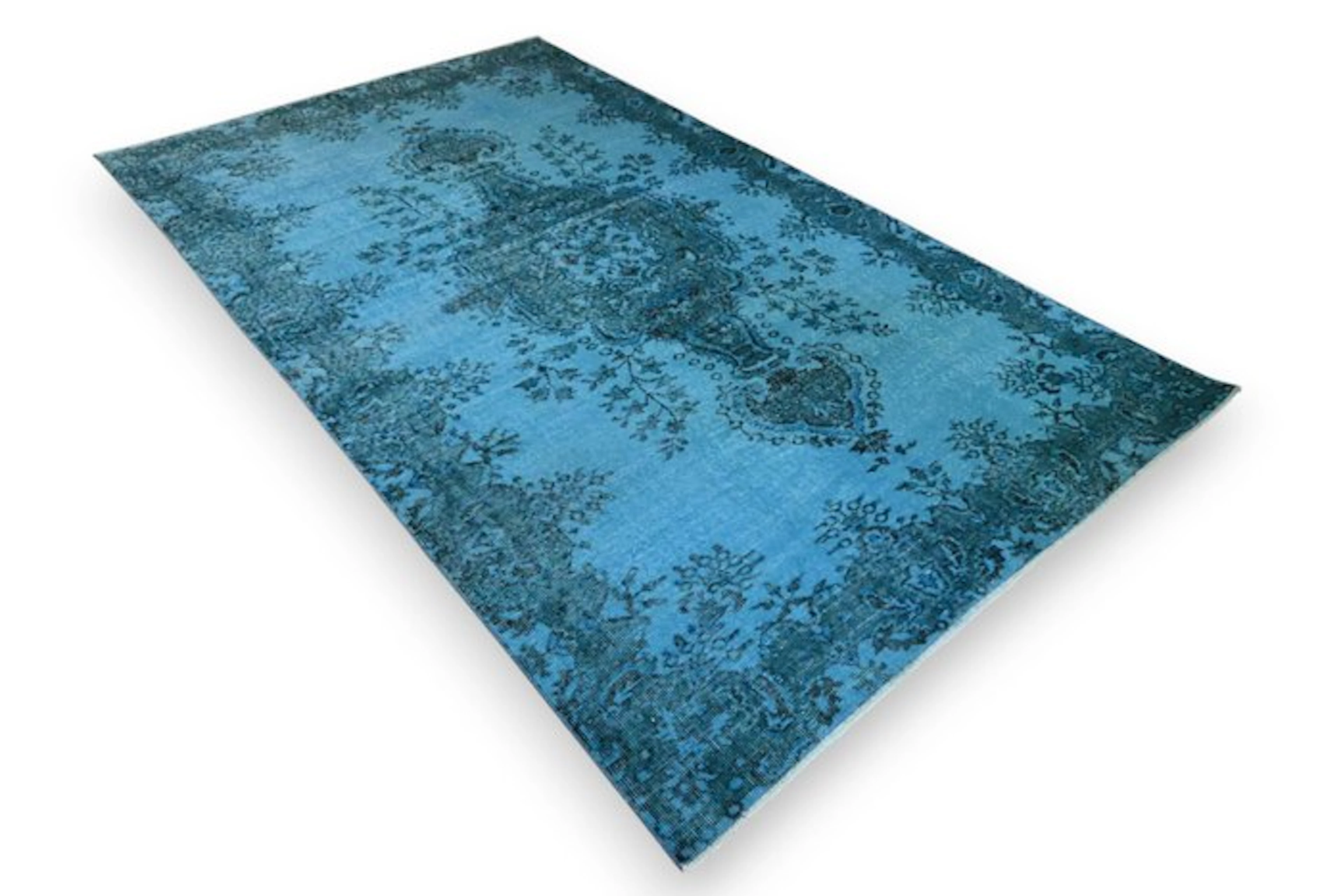 Blue vintage - Rug - 285 cm - 165 cm - √ handmade √ certificate