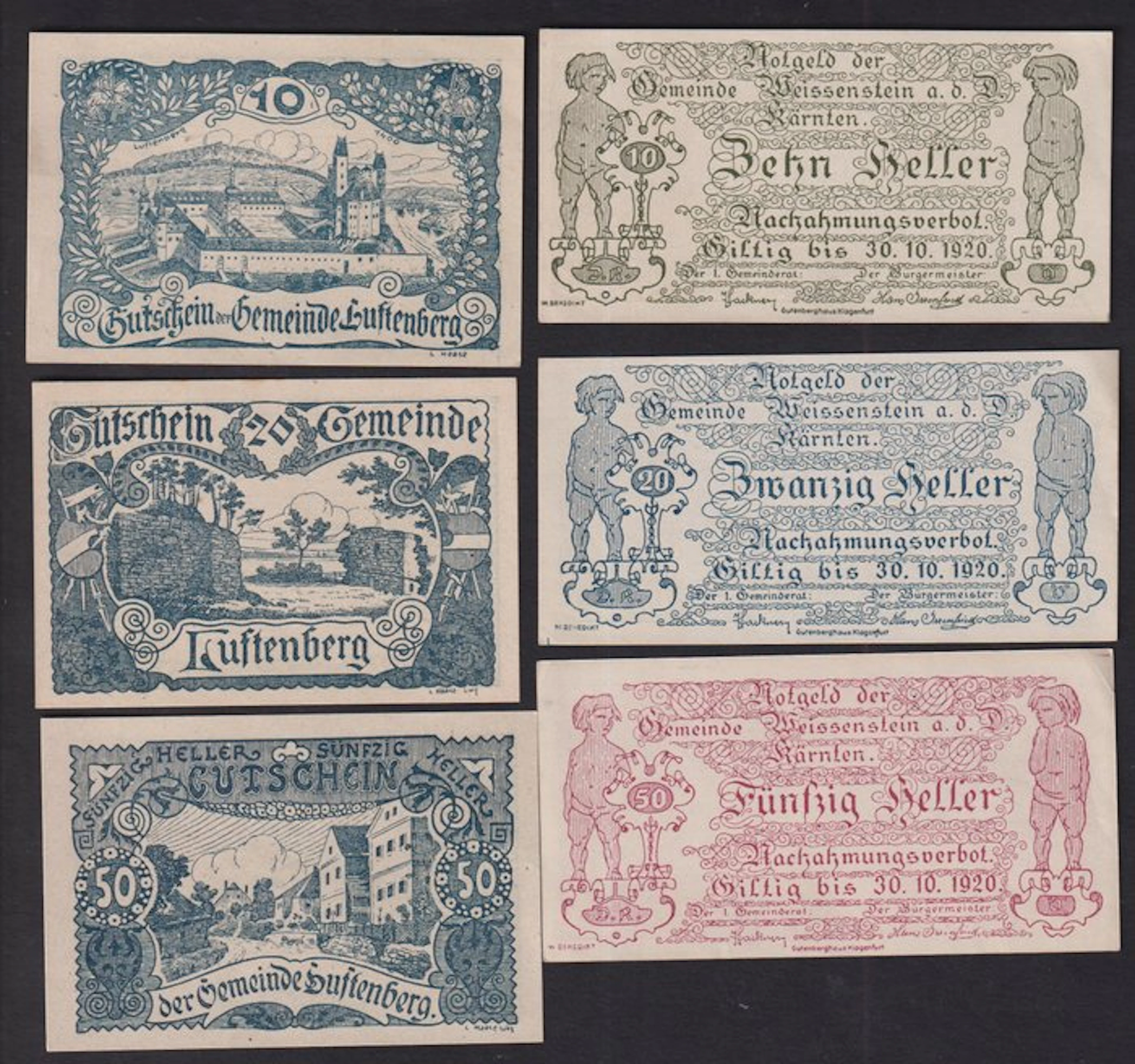 Austria. - 100 Notgeldscheine 1920's (No reserve price)
