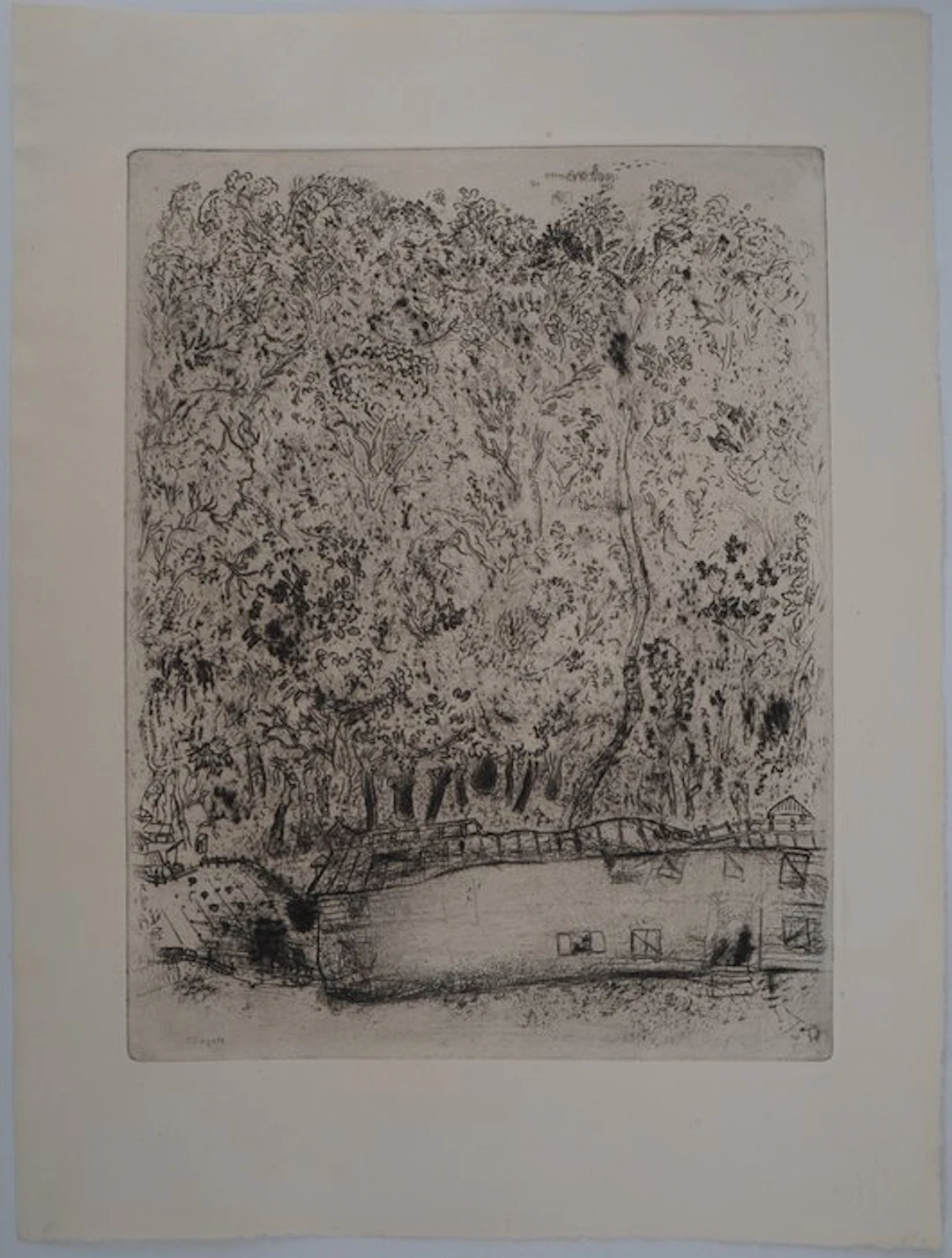 Marc Chagall (1887-1985) - Paysage onirique