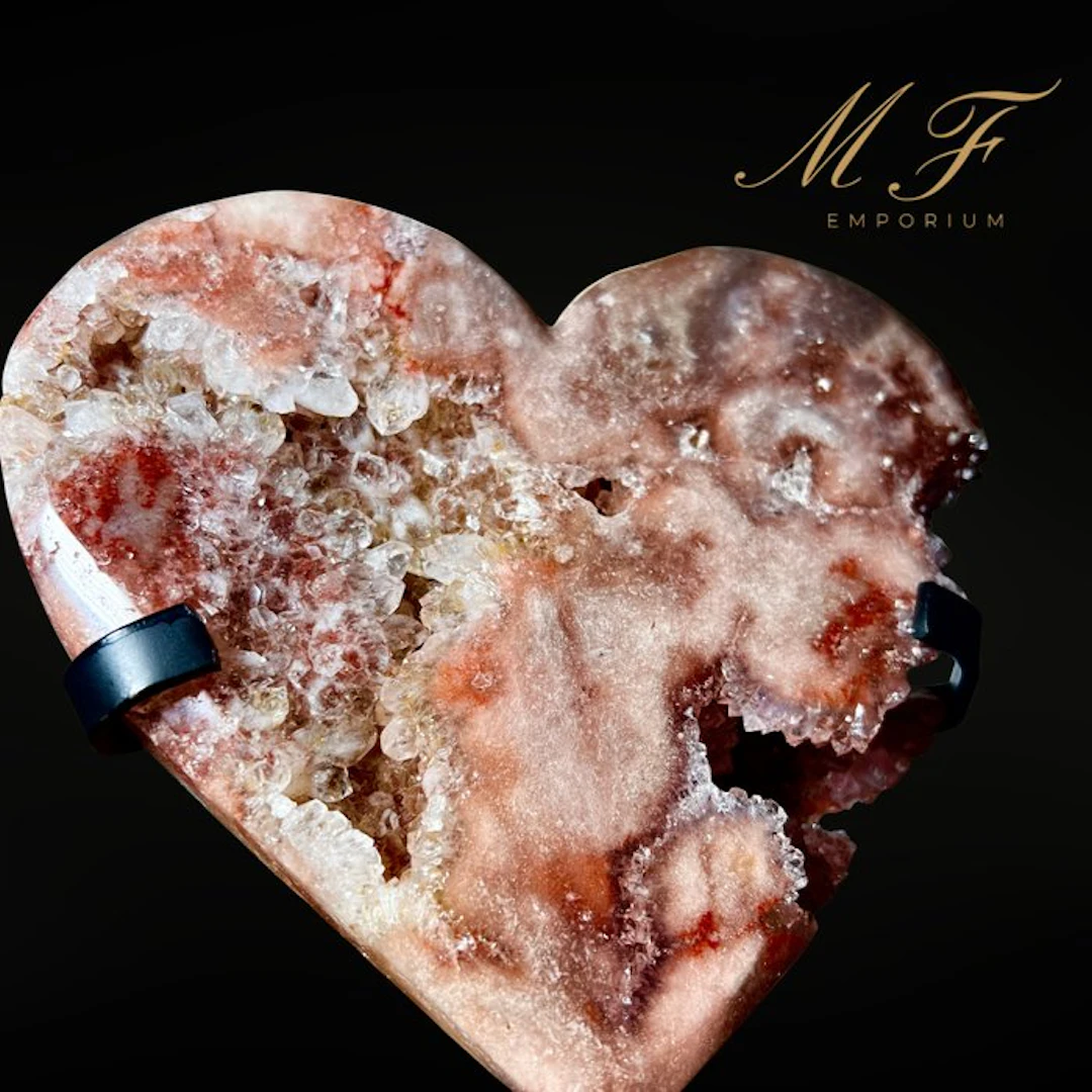 Premium - Pink Amethyst Heart - XXL Heart - Height: 170...