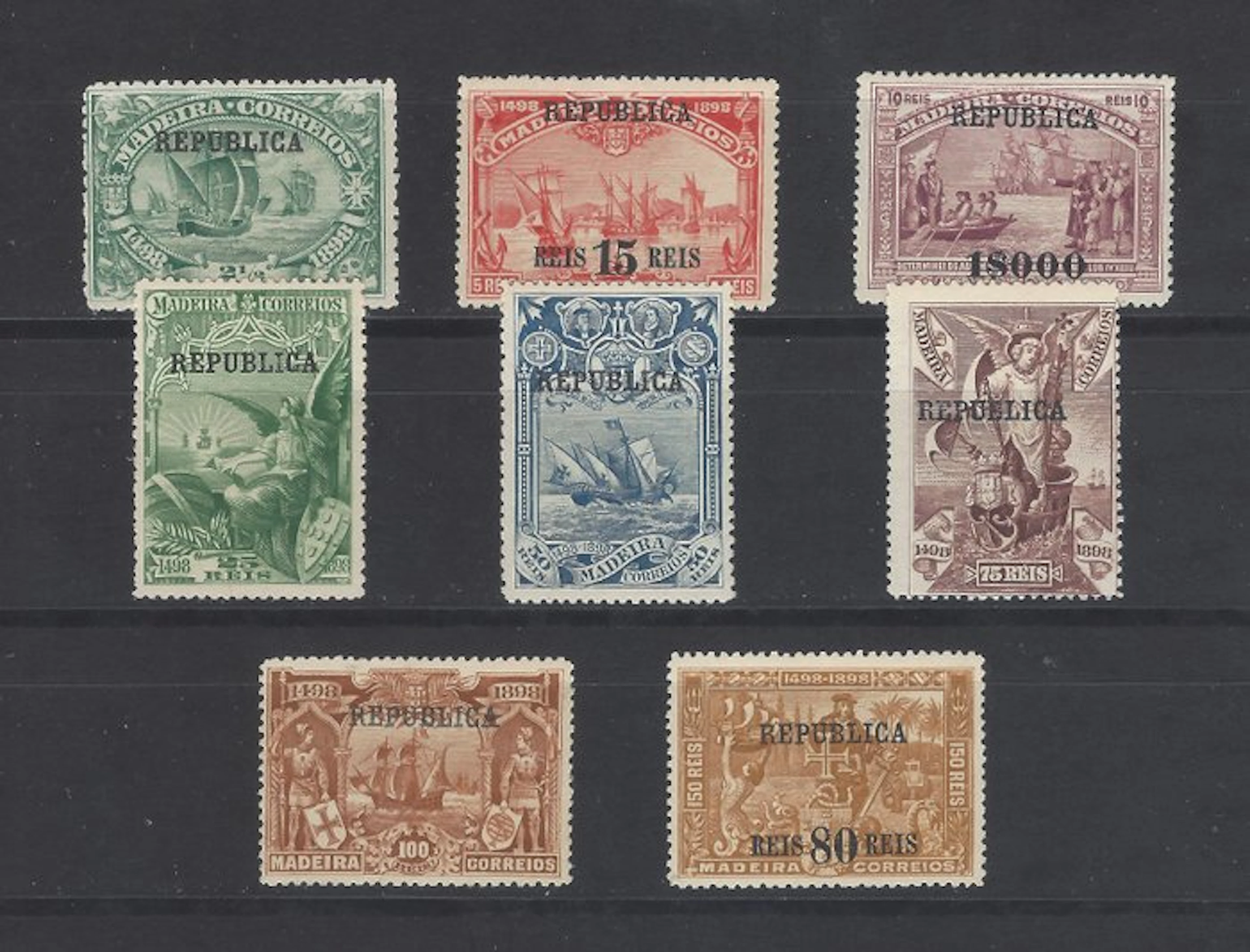 Portugal 1911/1912 - Vasco da Gama – complete series - Mundifil 198/205