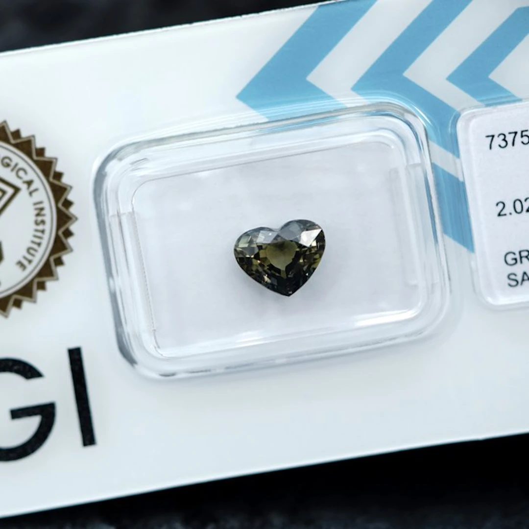 No reserve price - 1 pcs Green Sapphire - 2.02 ct...