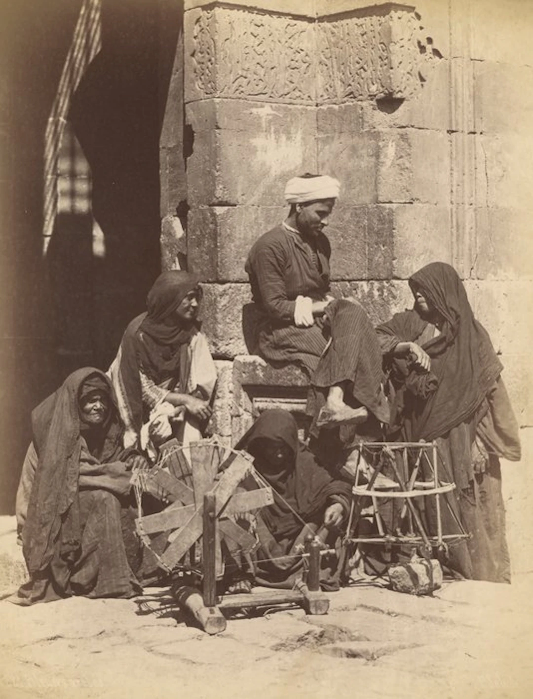 P. Sebah (XIX) - Fileuses arabes, Egypte