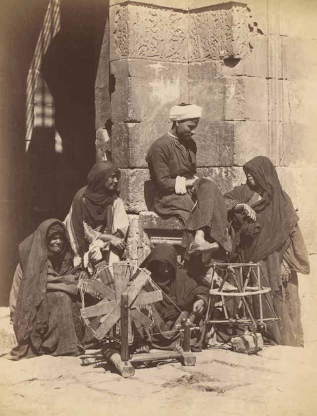 P. Sebah (XIX) - Fileuses arabes, Egypte