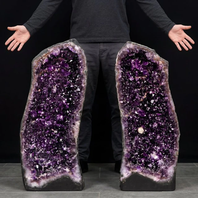 Museum Quality - XL Vivid Amethyst - 75x29x24 cm - Cathedral Geode- 97 kg
