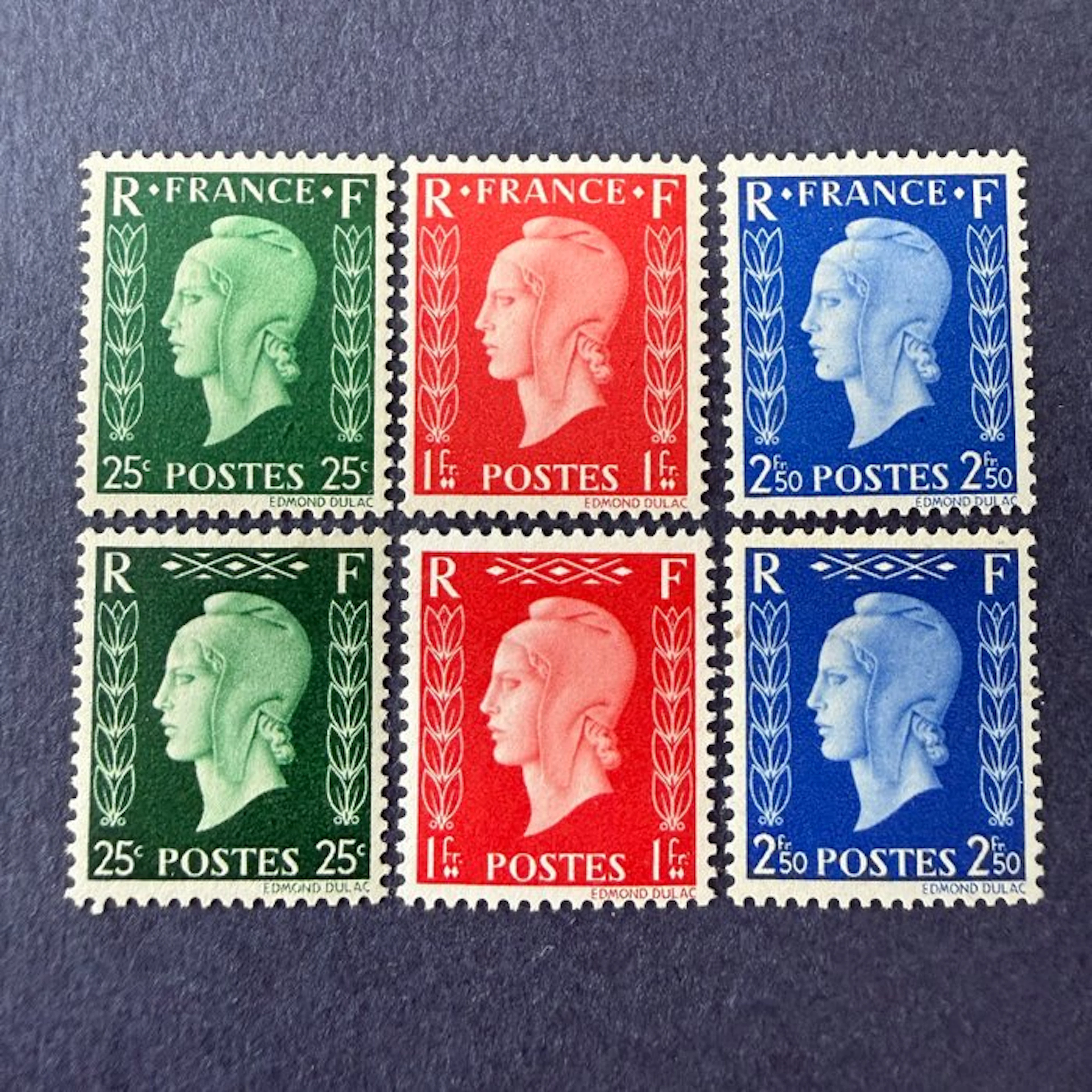 France - Yvert 701A/F 'Dulac not issued' in mint condition ** without hinges