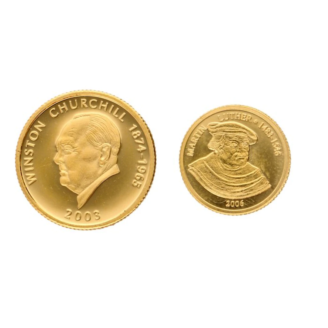 Samoa, Benin. 2003/2006 - "Winston Churchill & Martin Luther" (2 stuks)