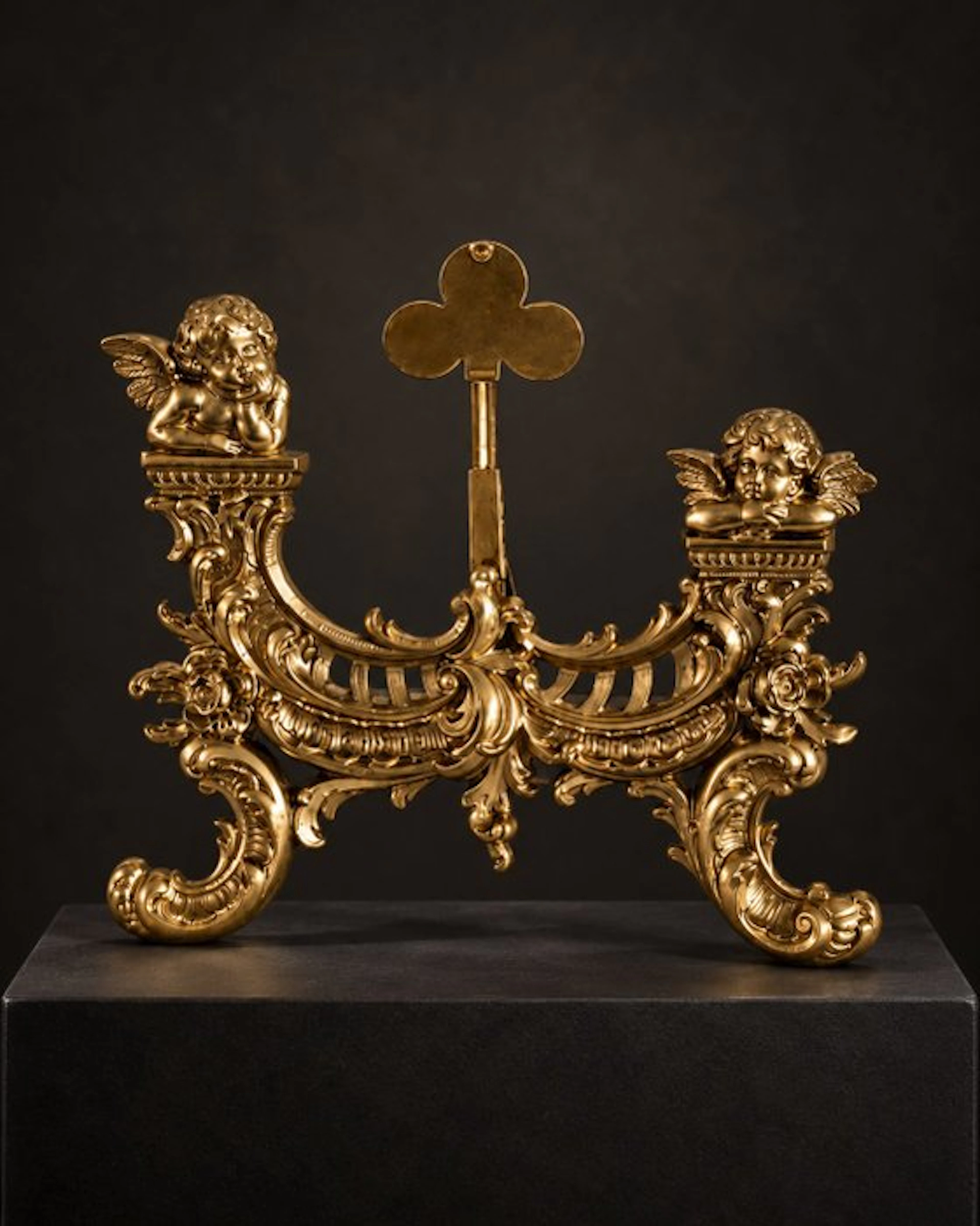 Letter holder - Gilded - Antique table stand