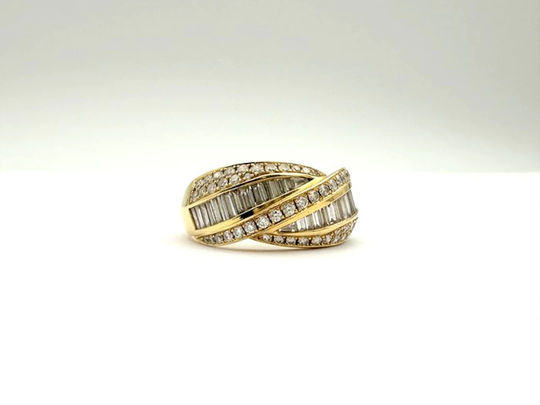Ring - 18 kt. Yellow gold - 1.40ct. tw. - Diamond