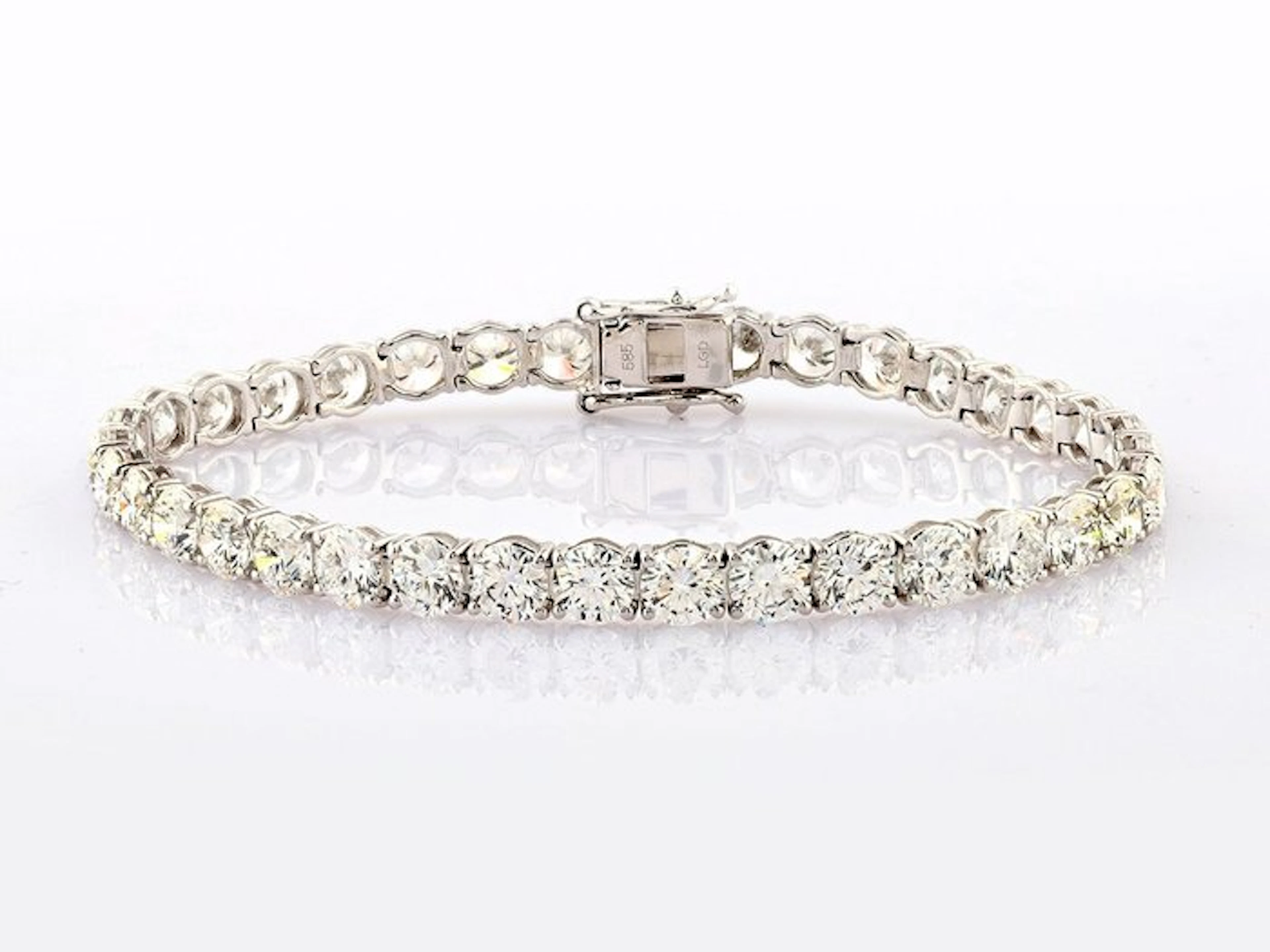 Bracelet - 14 kt. White gold - 14.80ct. tw. Diamond (Lab-grown)