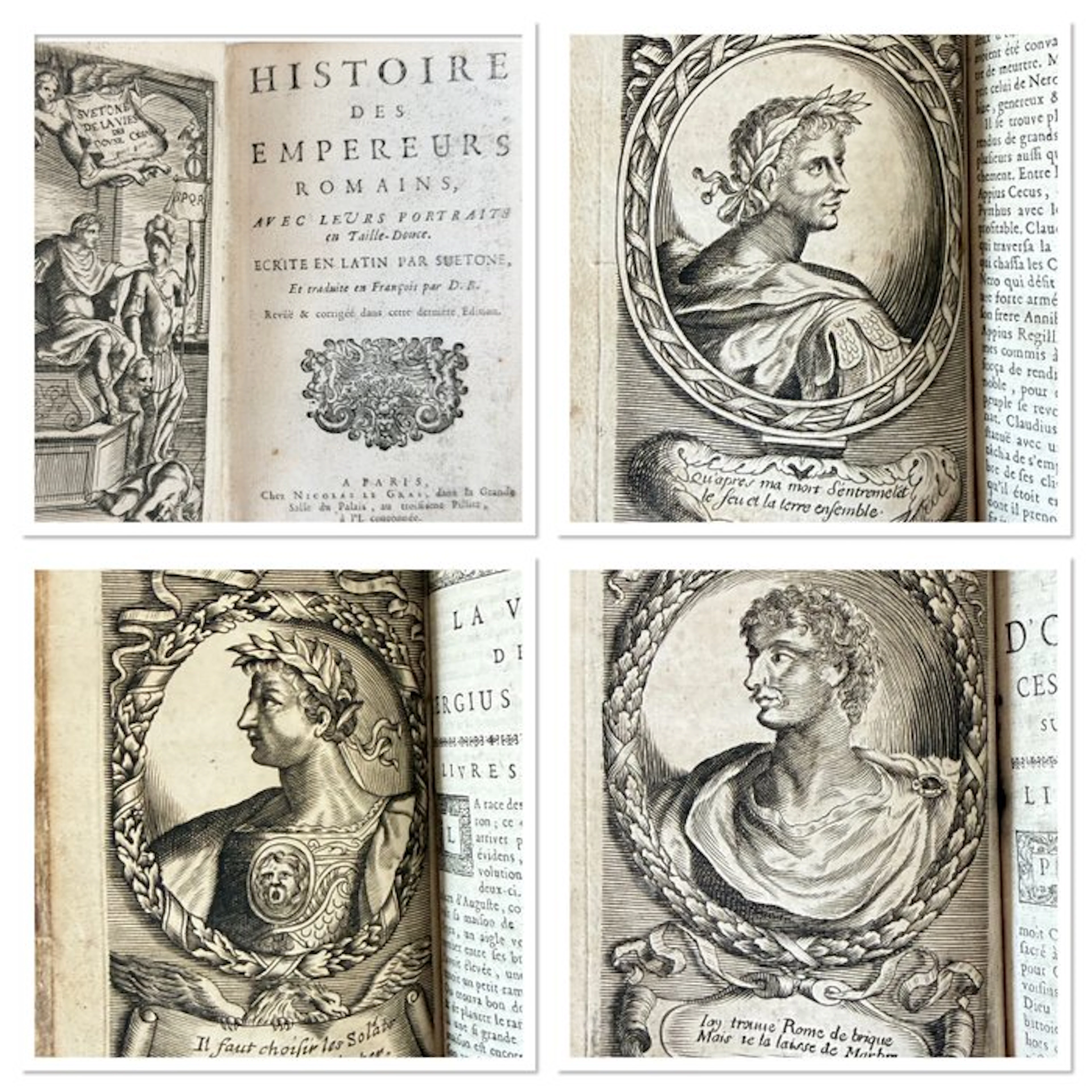 Suétone - Histoire des Empereurs Romains - 1688