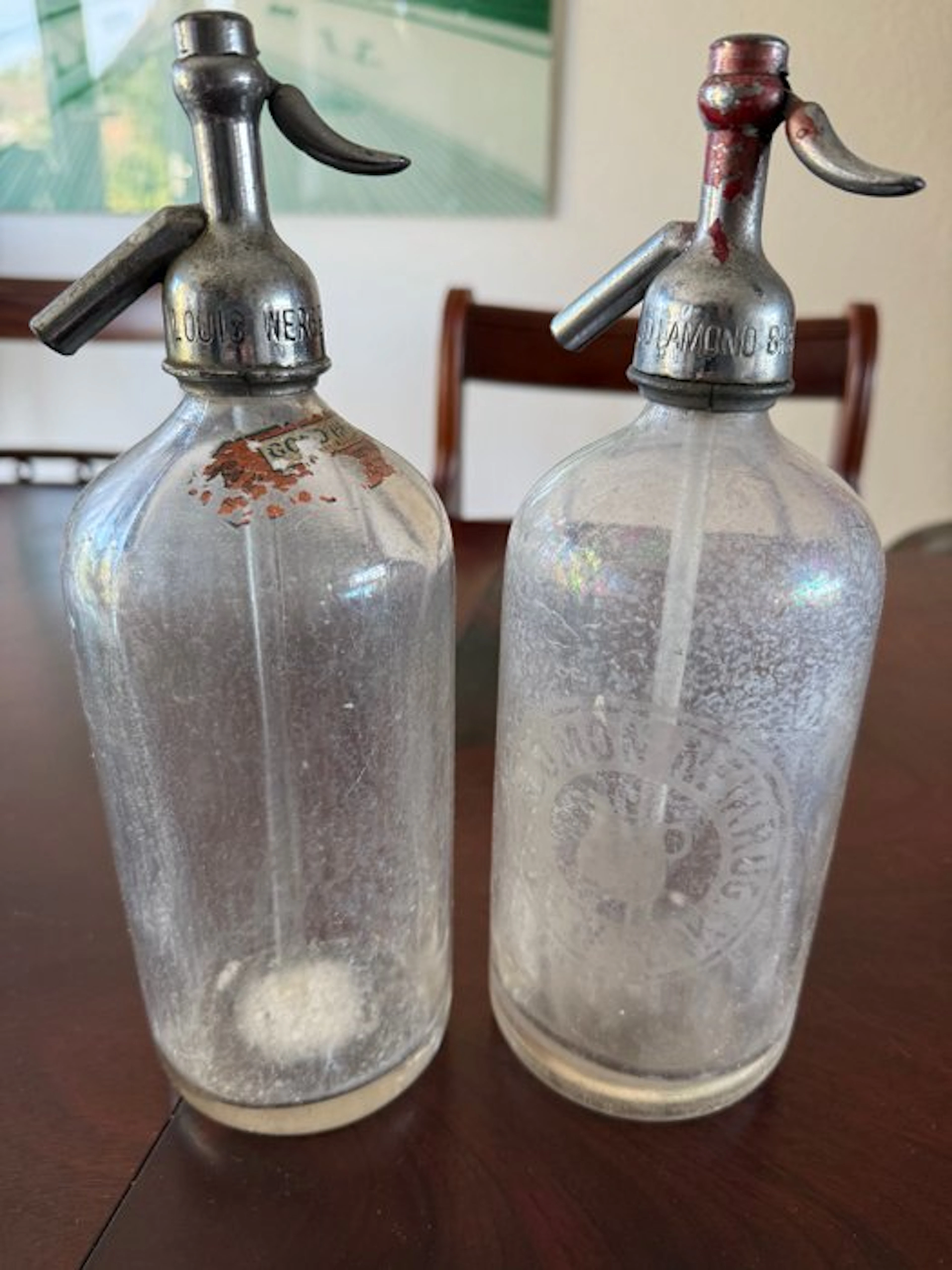 solomon - Siphon Art Deco - 2 siphon bottles Bronx, NY.