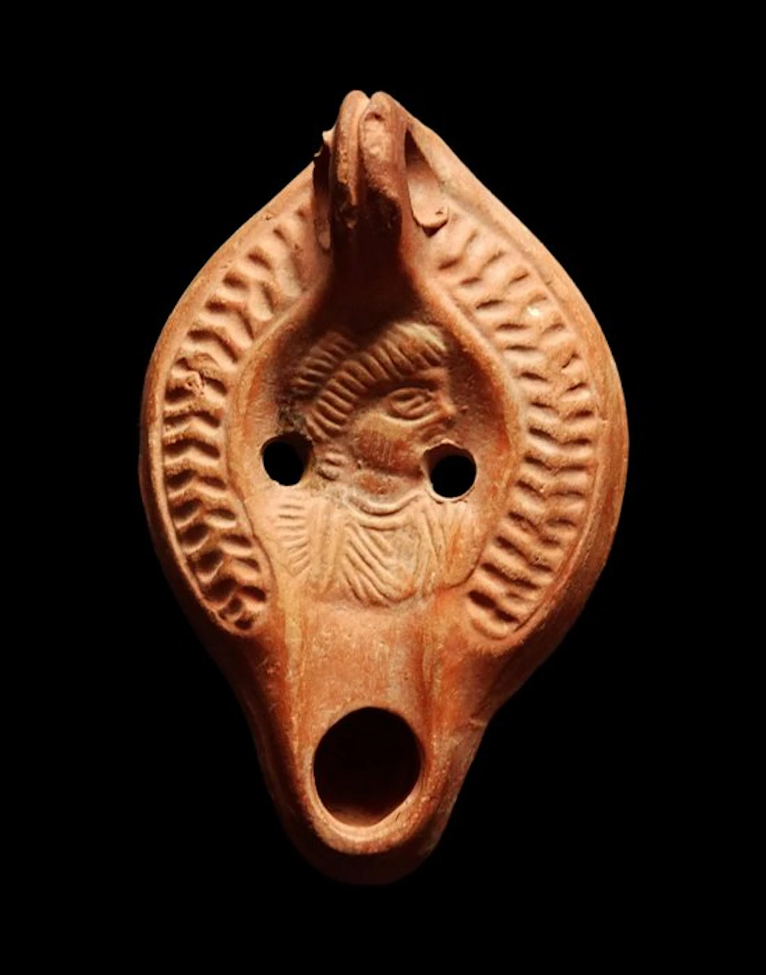 Ancient Roman Oil lamp in terra sigillata - 4th c., expertised by M.M. Cohen