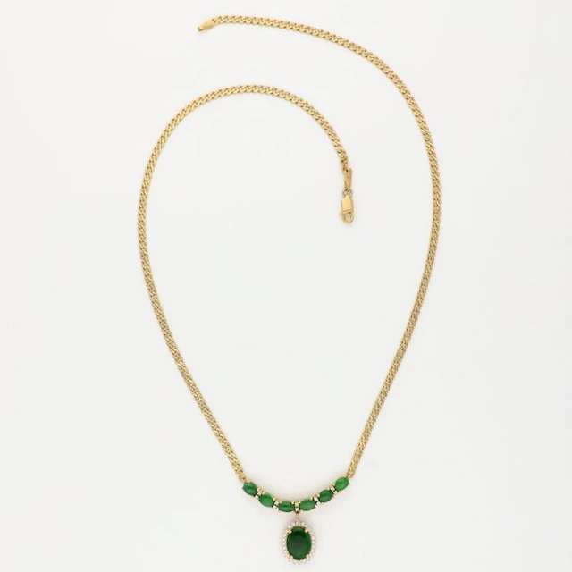 Necklace with pendant - 18 kt. Yellow gold
