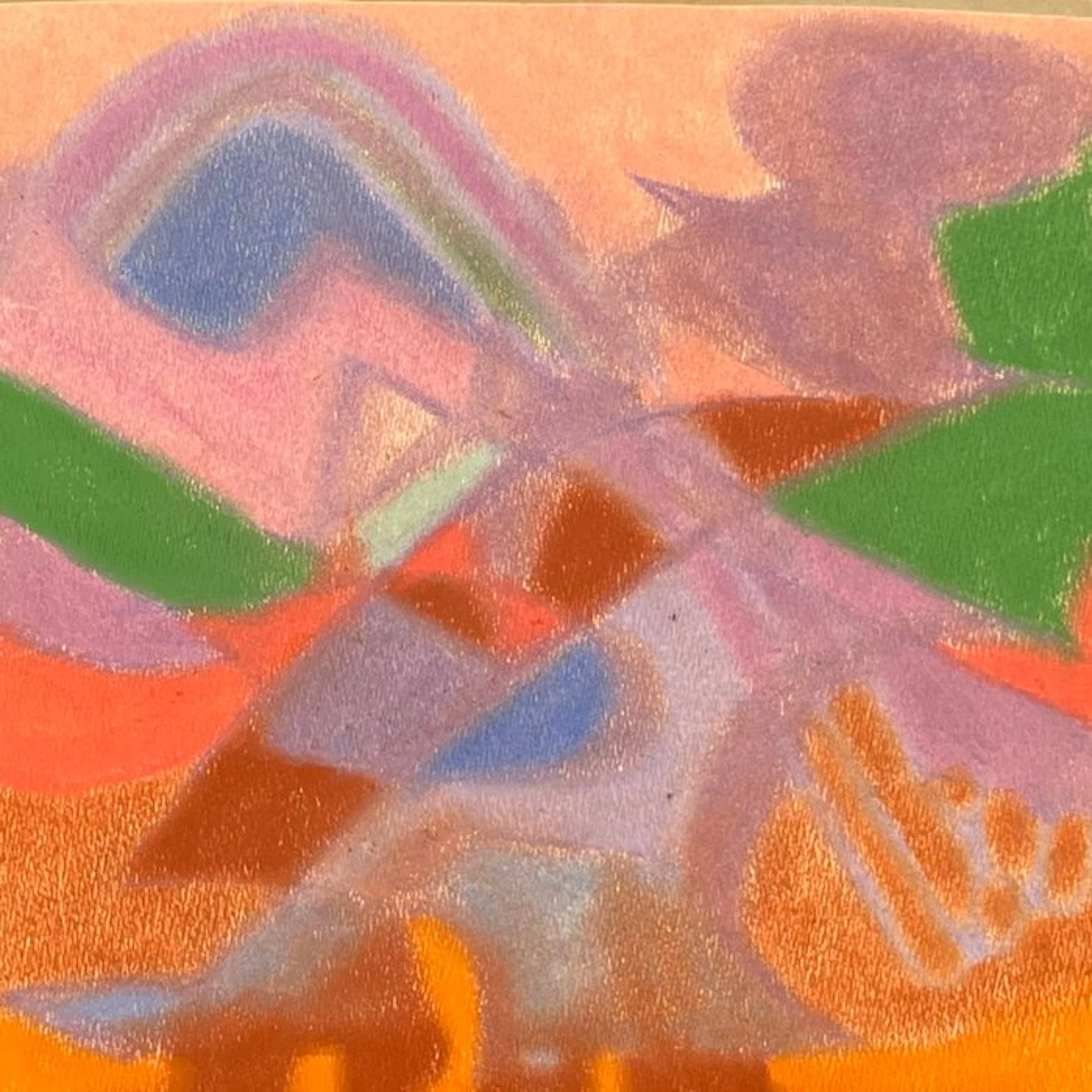 Jean Orange (1958-2025) - Abstraction Géométrique (Vendu sans prix de reserve)