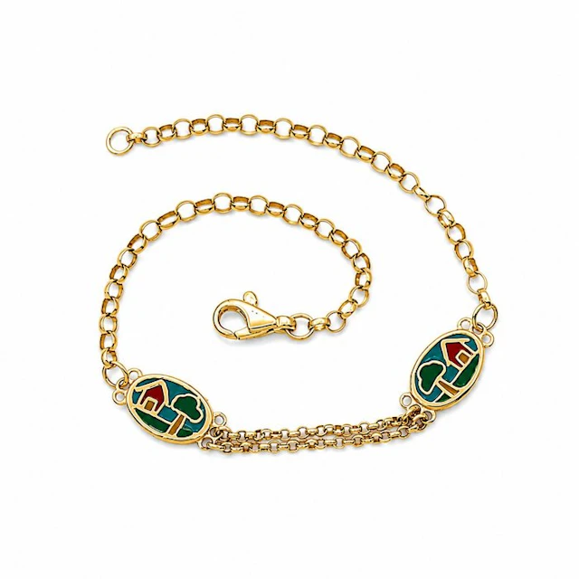 Bracelet - 18 kt. Yellow gold - Handmade - Made in Italy