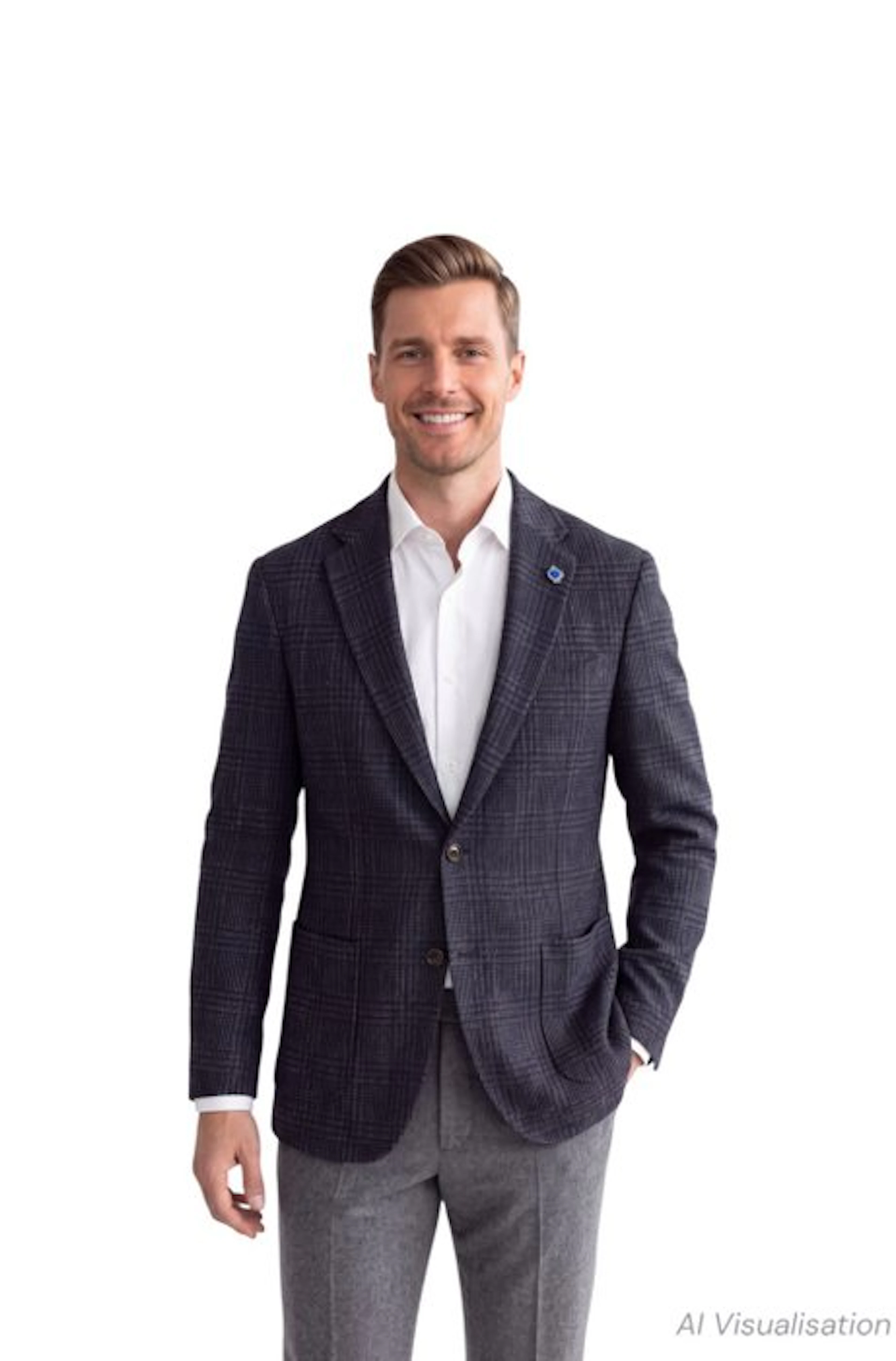 Lardini-Size 56-Woolblend - Blazer - New with tags