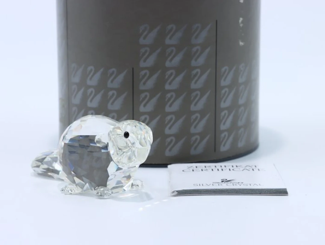 Swarovski - Figure - Swarovski - Bever groot (Boxed + certificate) - Crystal