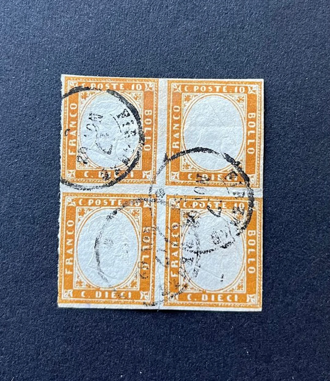 Italian Ancient States - Sardinia 1862 - Sardinia 10c