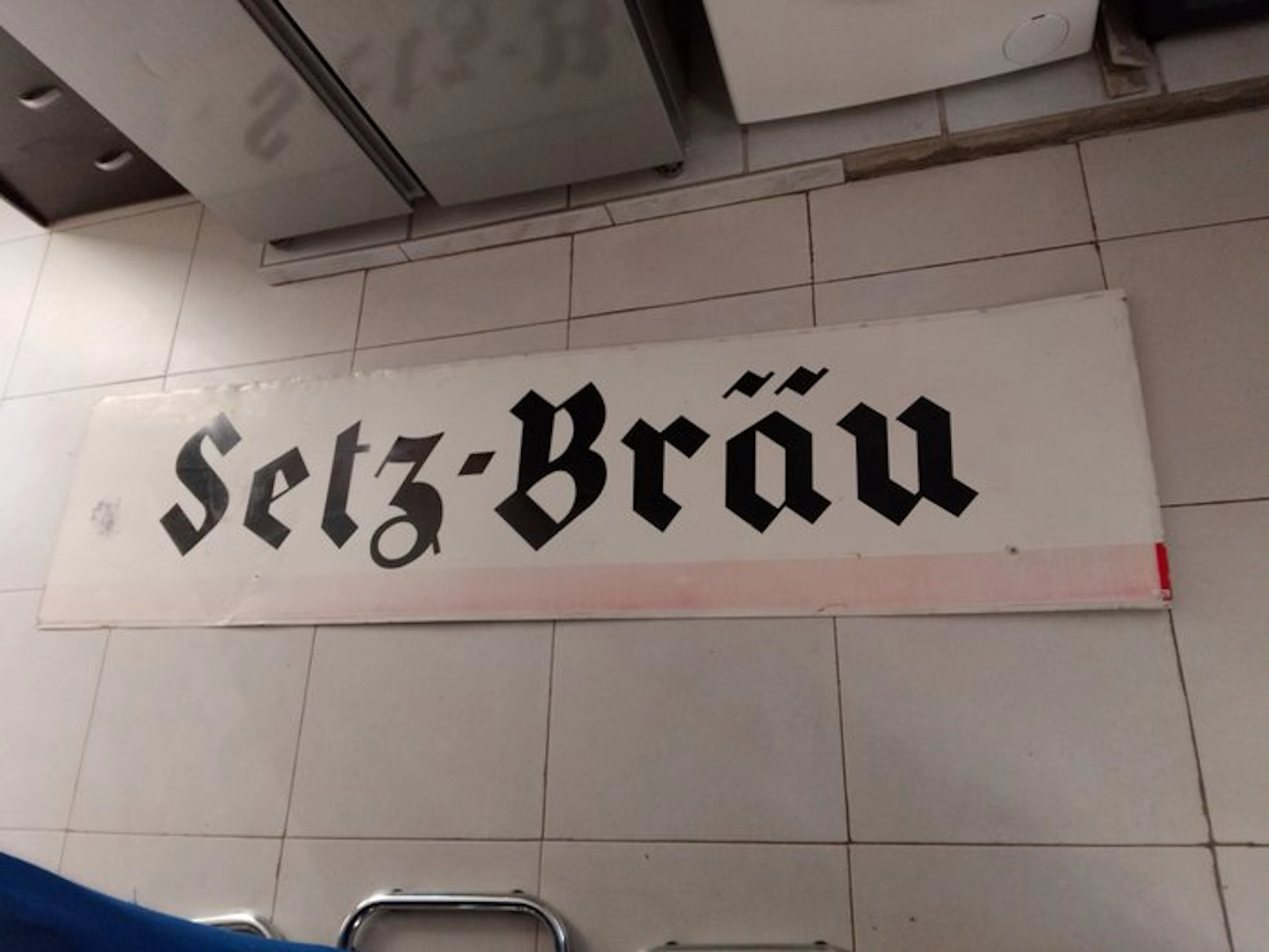 Bière setz brau - Advertising sign - Aluminium