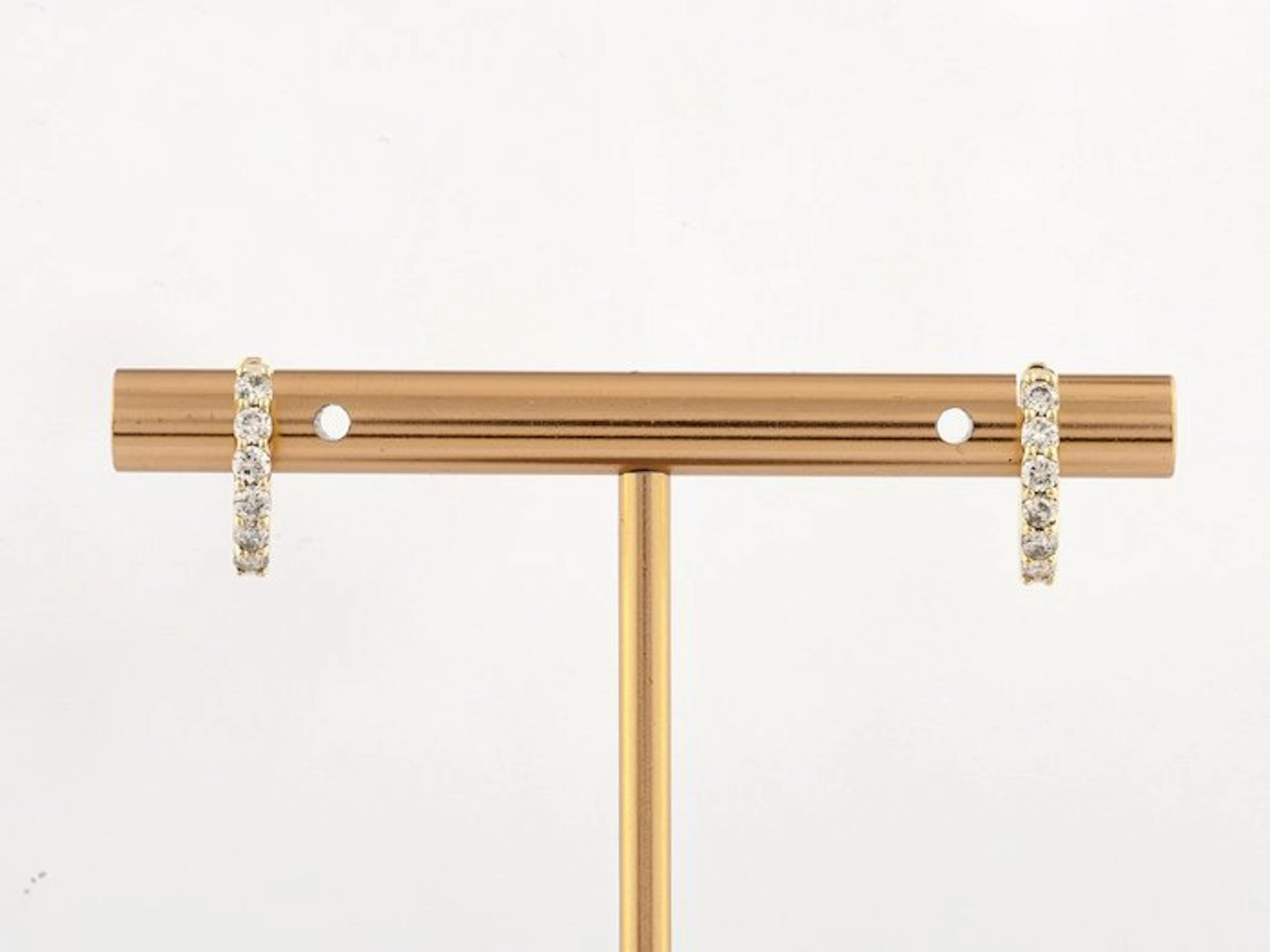 Earrings - 14 kt. Yellow gold - 0.38ct. tw. Diamond (Natural)