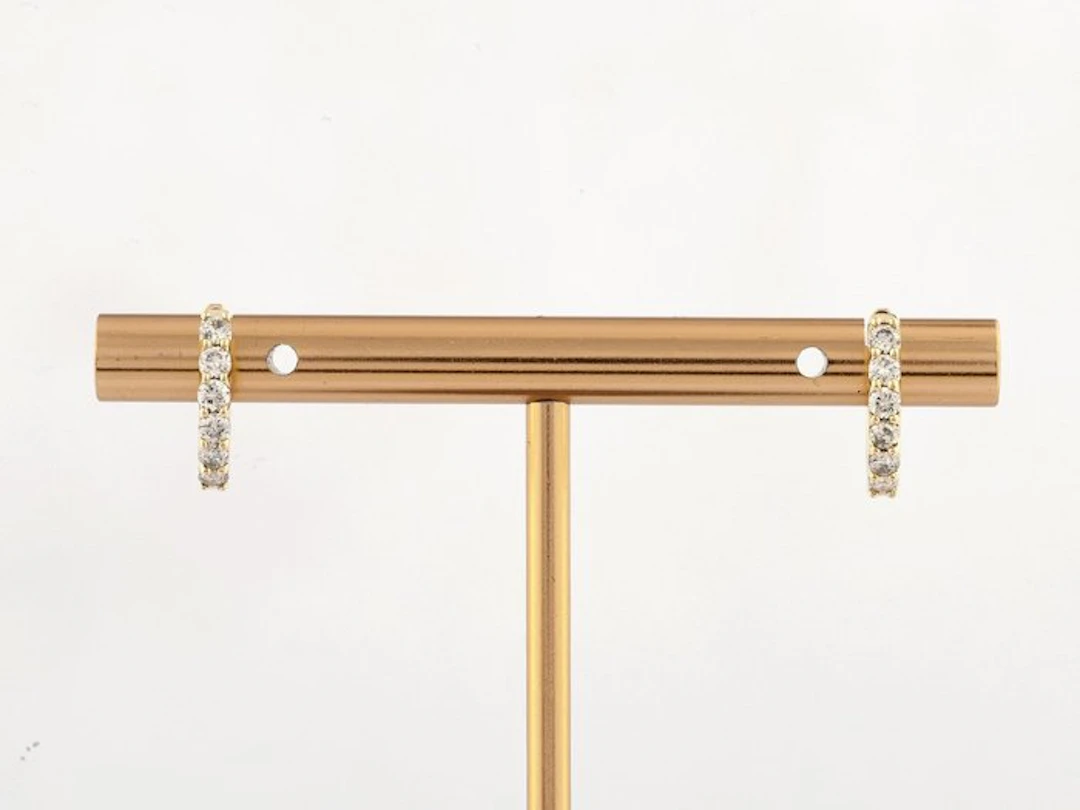 Earrings - 14 kt. Yellow gold - 0.38ct. tw. Diamond (Natural)