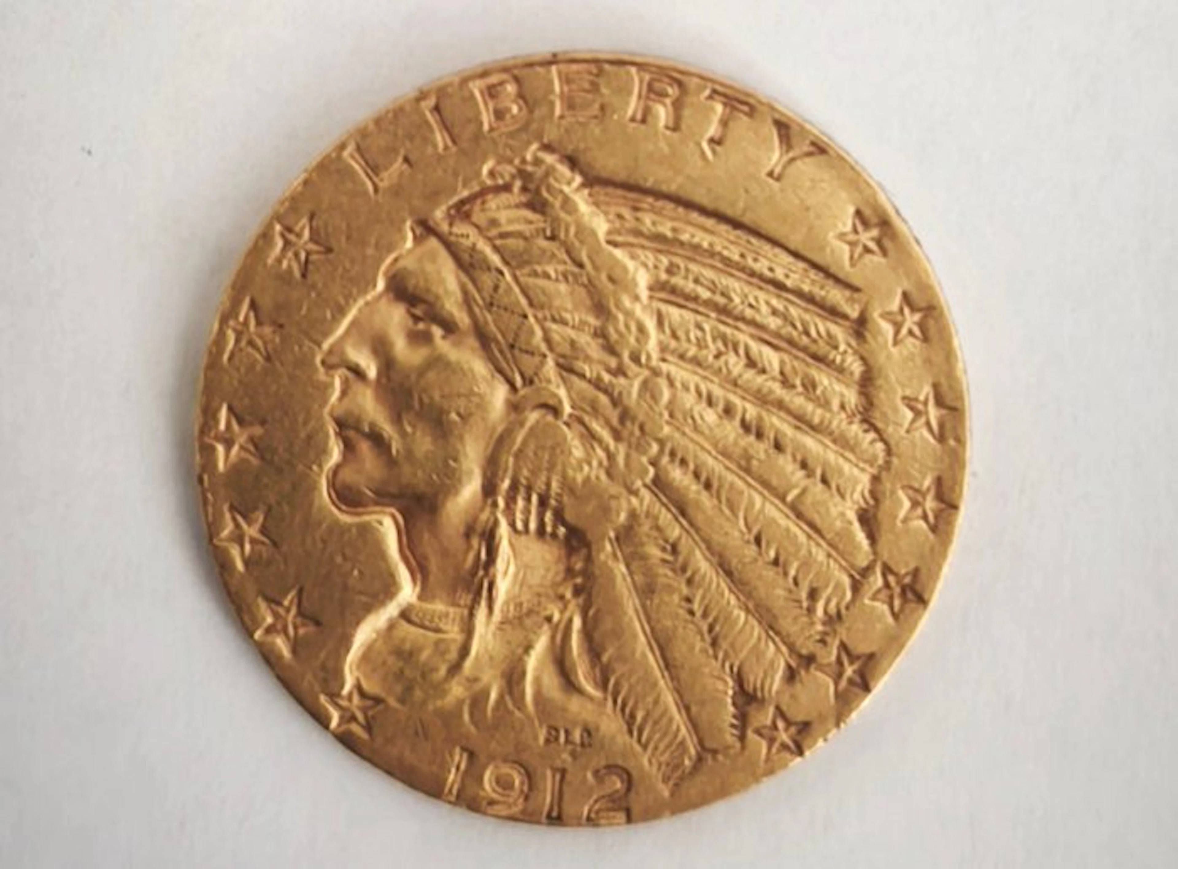 United States. 5 Dollars 1912 Indian Head