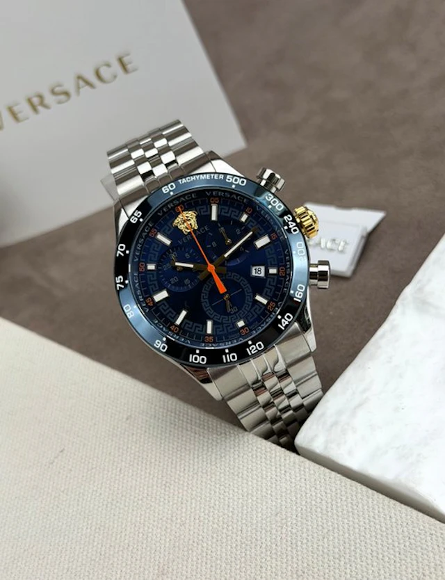 Versace - Hellenyium Chronograph Date Blue - VE2U010 24 - Men - 2020-2025