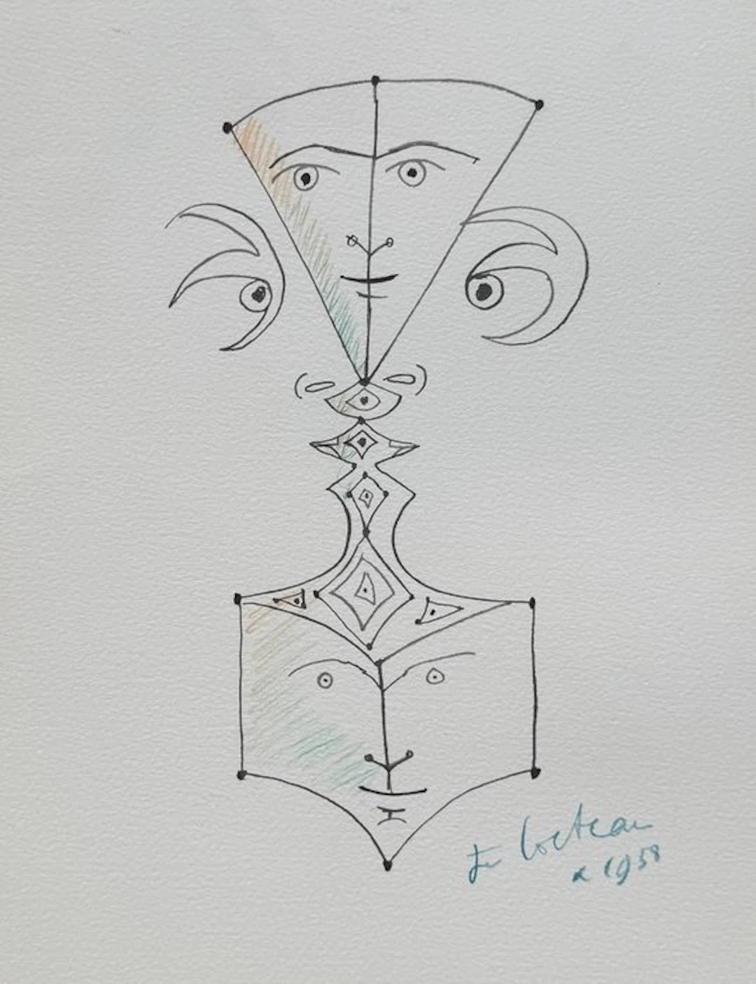 Jean Cocteau (1889-1963) - Visages