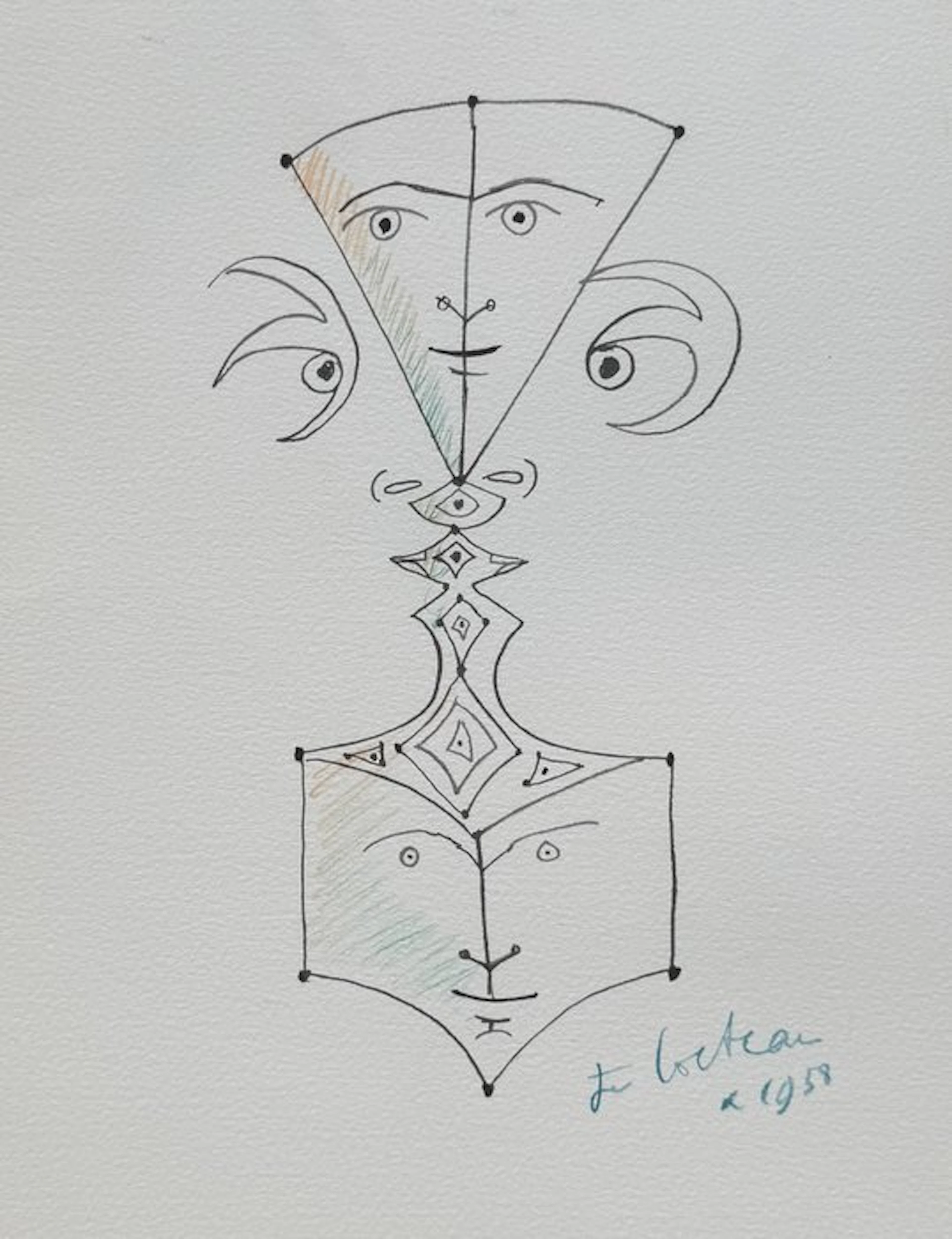 Jean Cocteau (1889-1963) - Visages
