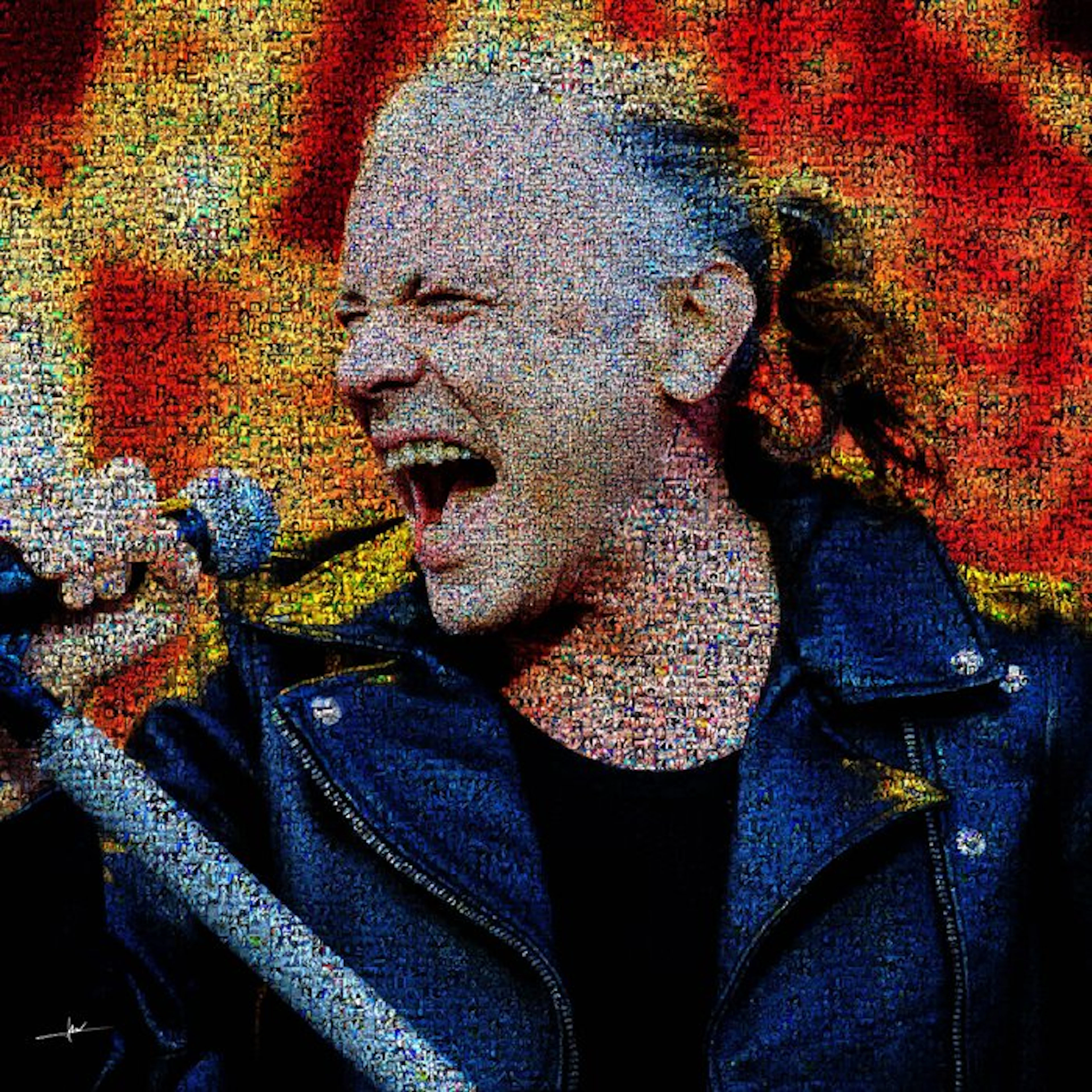 David Law - Crypto Bruce Dickinson IV - Iron Maiden - Format XL 60x60
