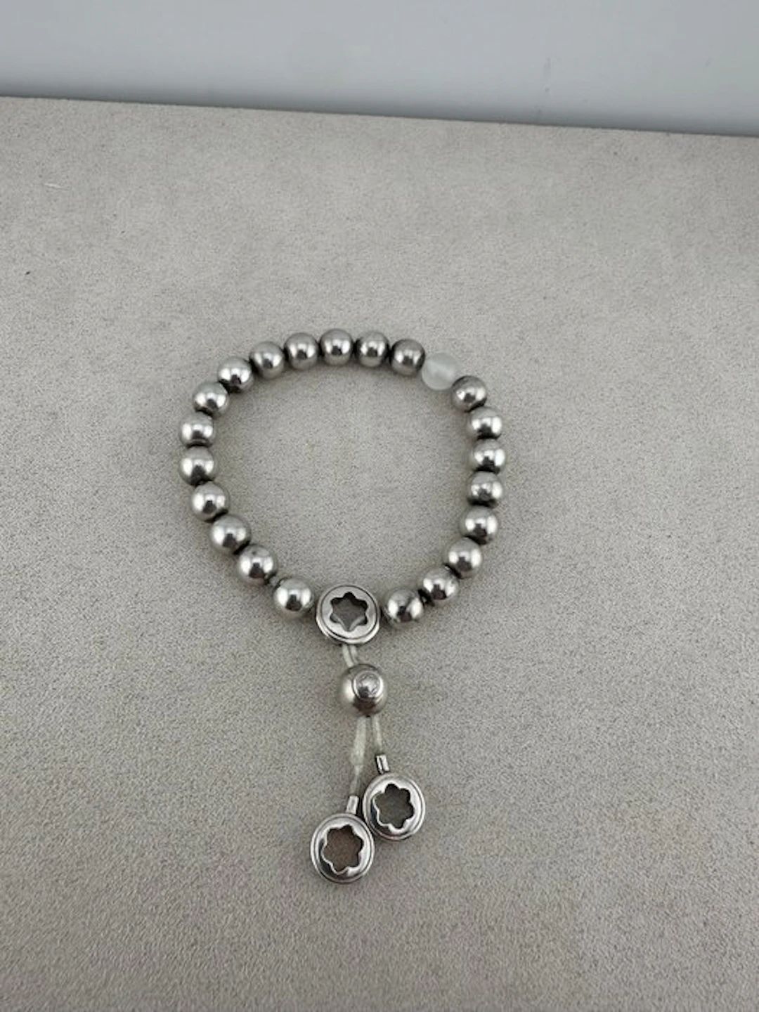 Montblanc - Ag925 adjustable Tribute Star Silver Bracelet – Ref